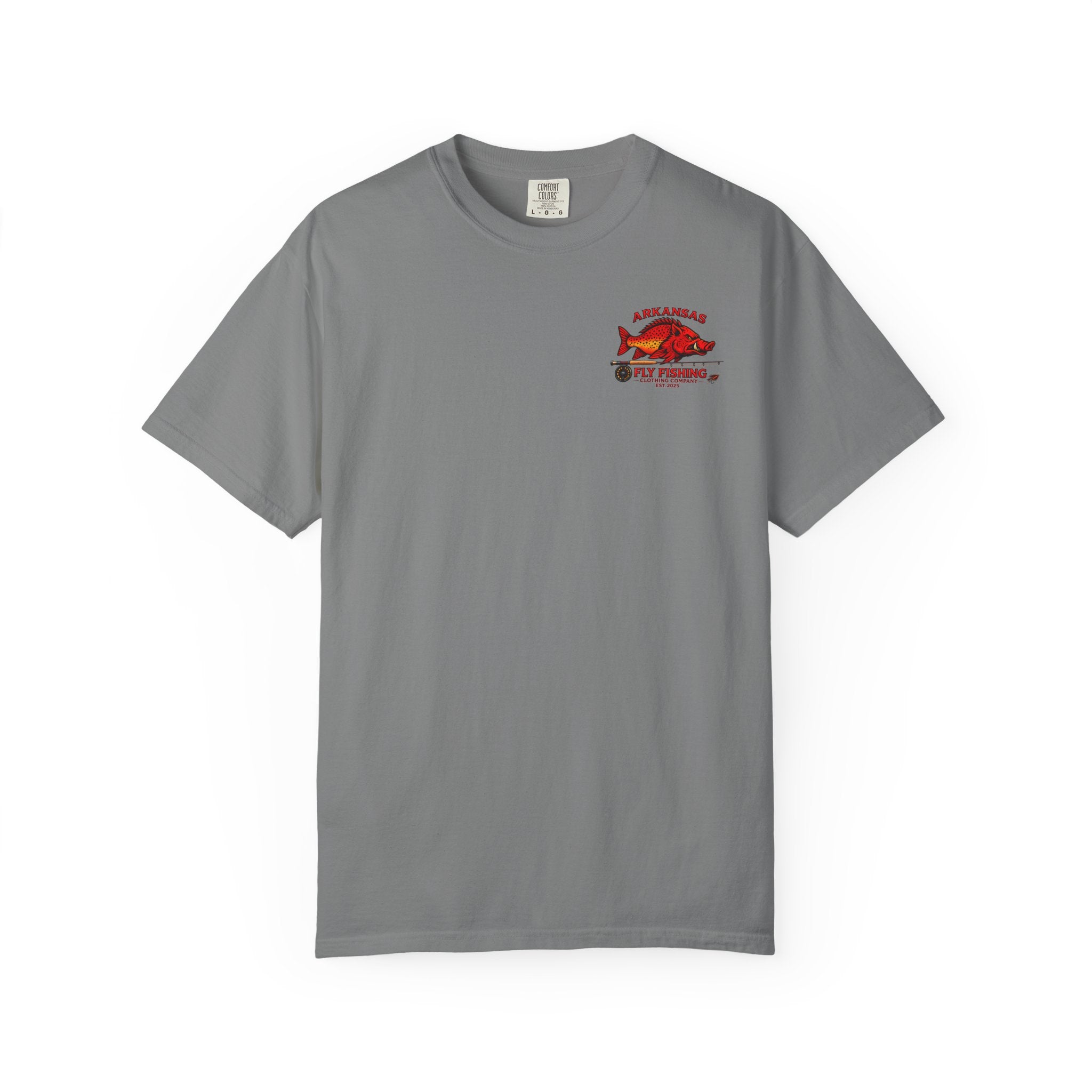 AFFCC White River Fishing Map T-Shirt — “Hogs Are Caught Here” Arkansas White River Trout Map