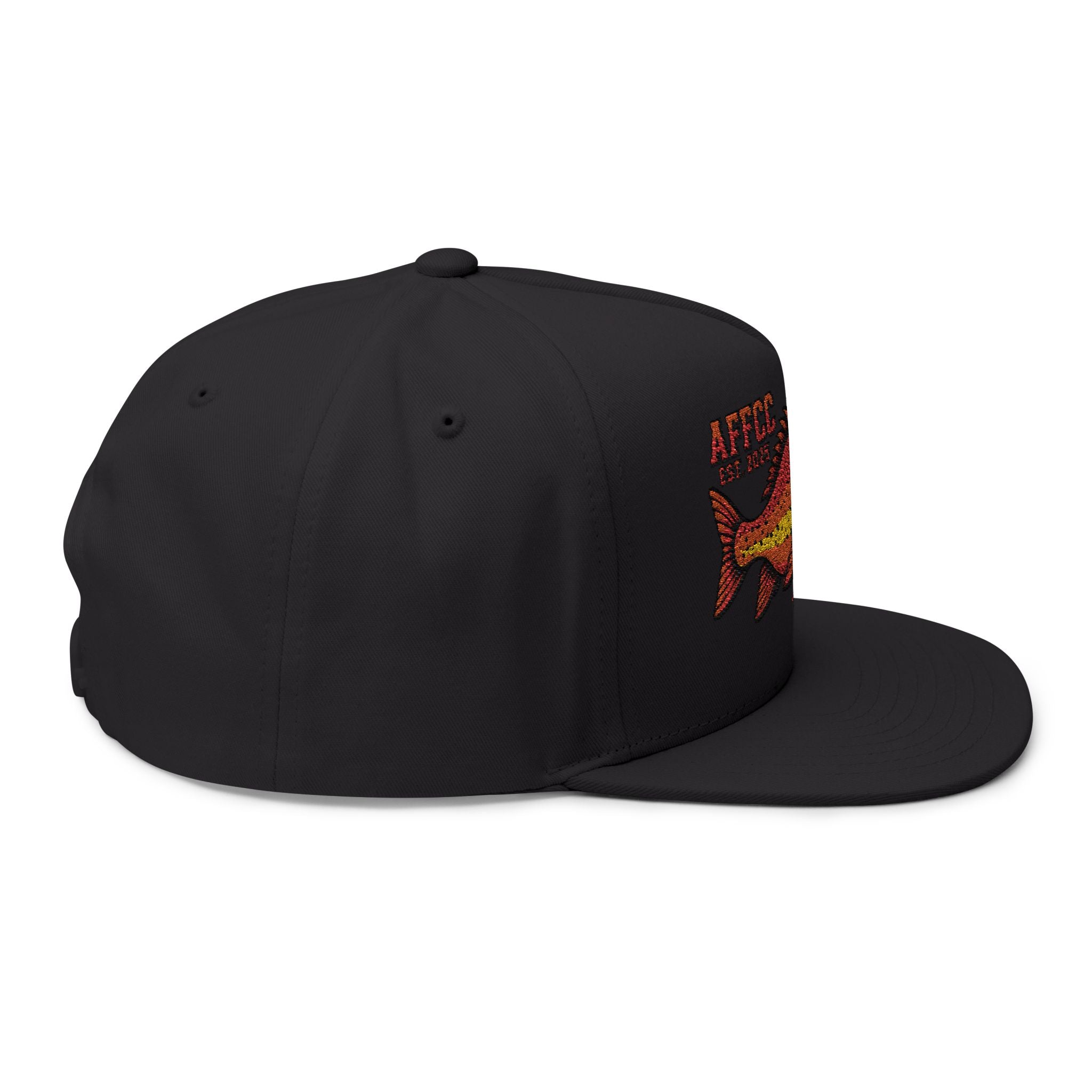 AFFCC Hog/Trout Embroidered Flat Bill Cap — AFCC Est. 2025 Snapback