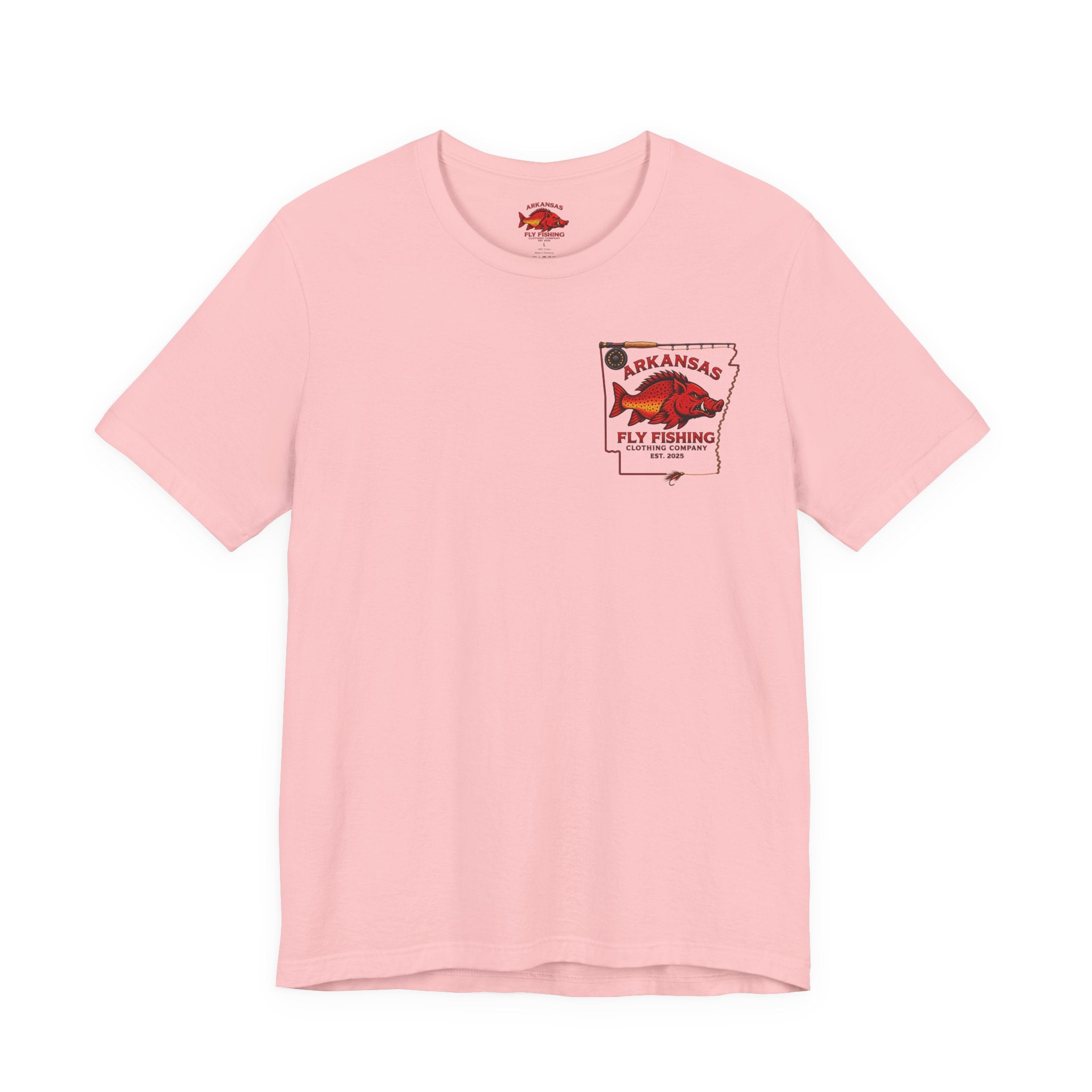 Athletic fit Runs Small AFFCC EST. 2025 Arkansas Fly Fishing Santa Christmas Tee