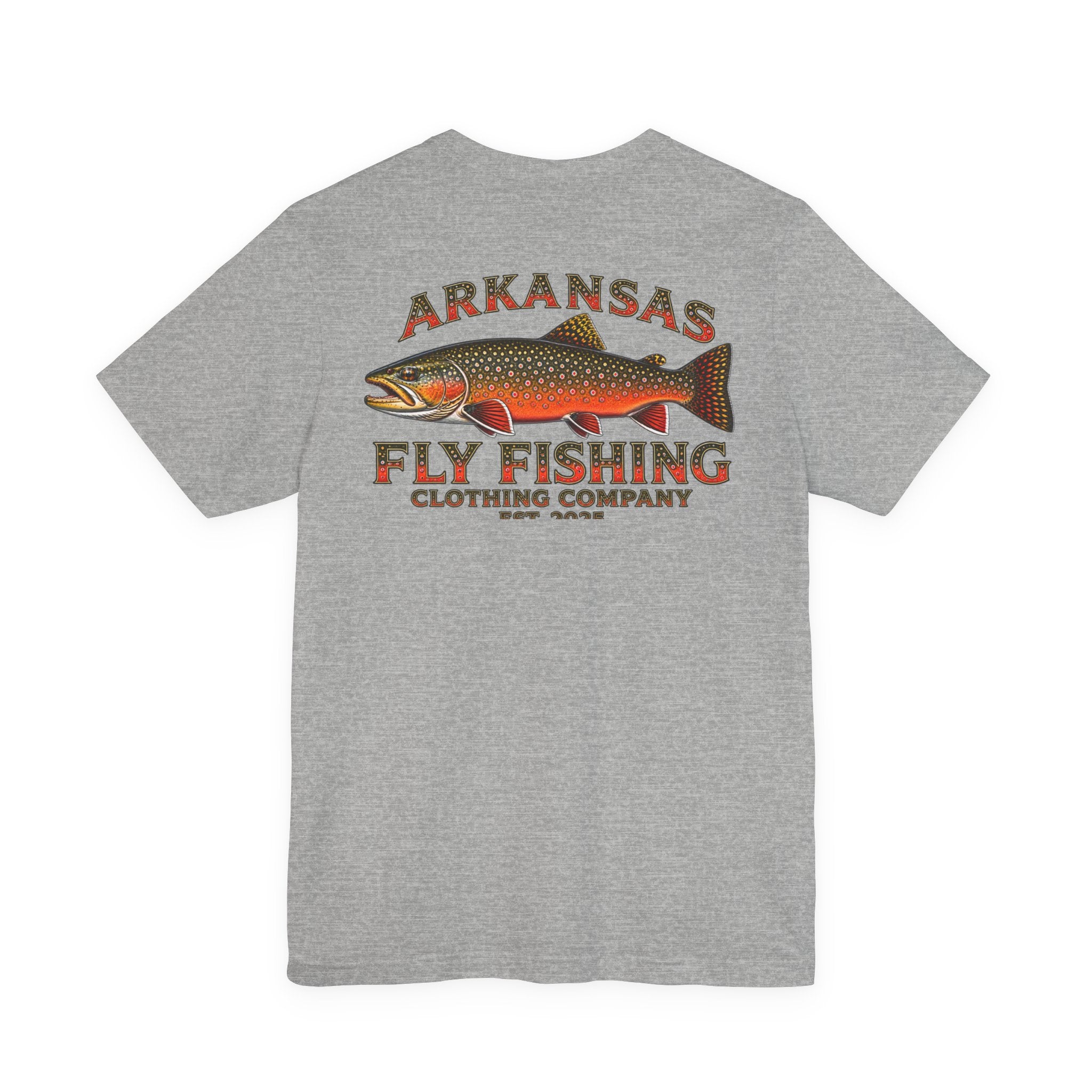 Athletic Fit Runs Small Arkansas Fly Fishing Clothing Company T-Shirt — Brooke Trout Graphic Tee