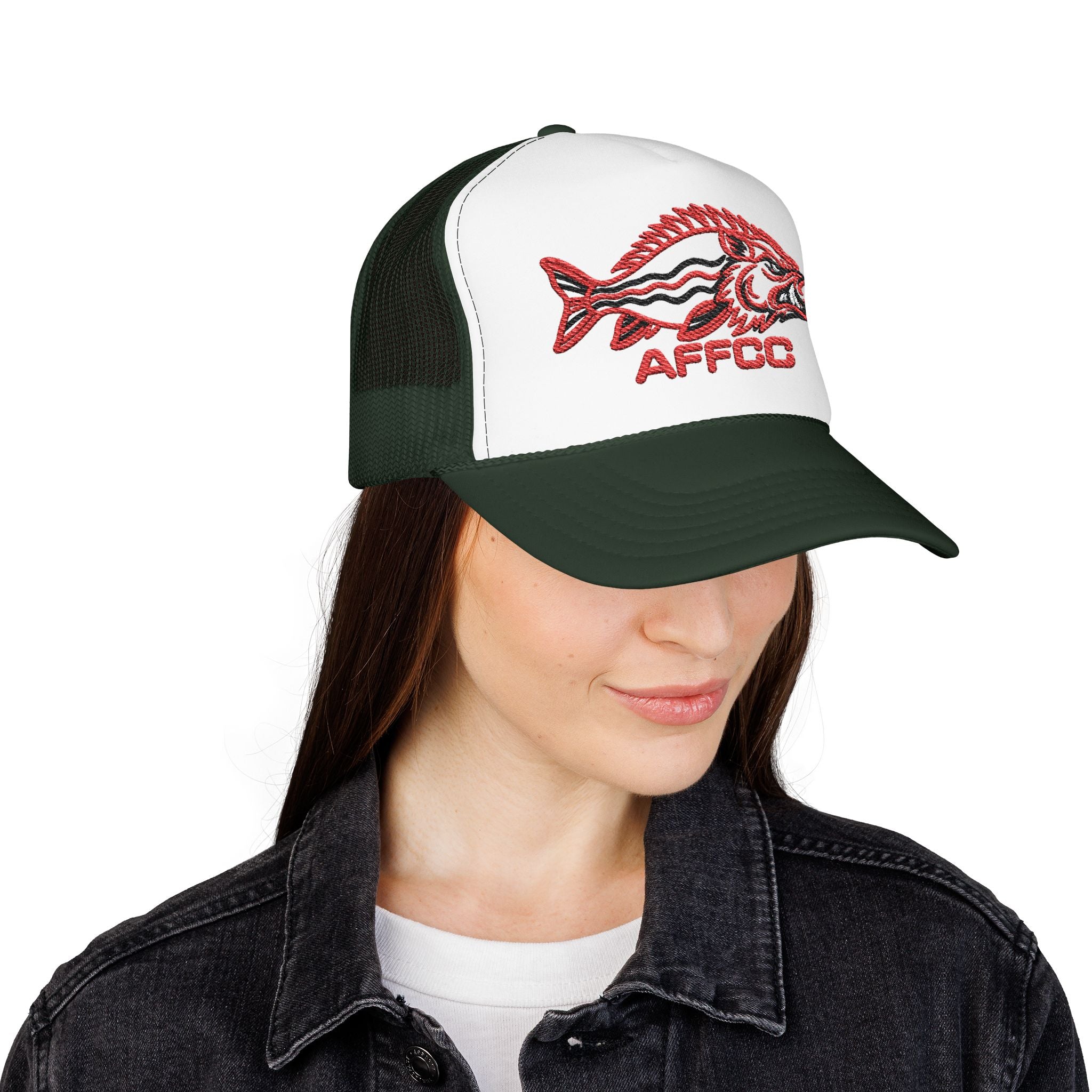 AFFCC Embroidered Foam Trucker Hat — AFFOC Fishing Foam Cap