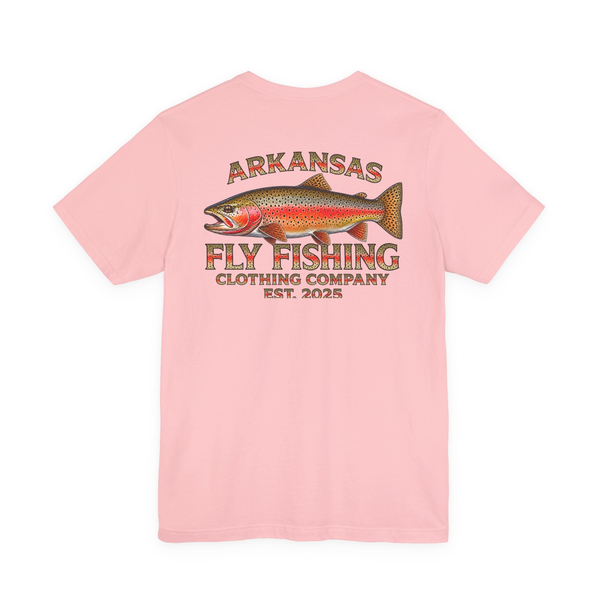 Athletic fit Runs Small Arkansas Fly Fishing Clothing Company Tee — Cutthroat Trout Graphic Short Sleeve Shirt