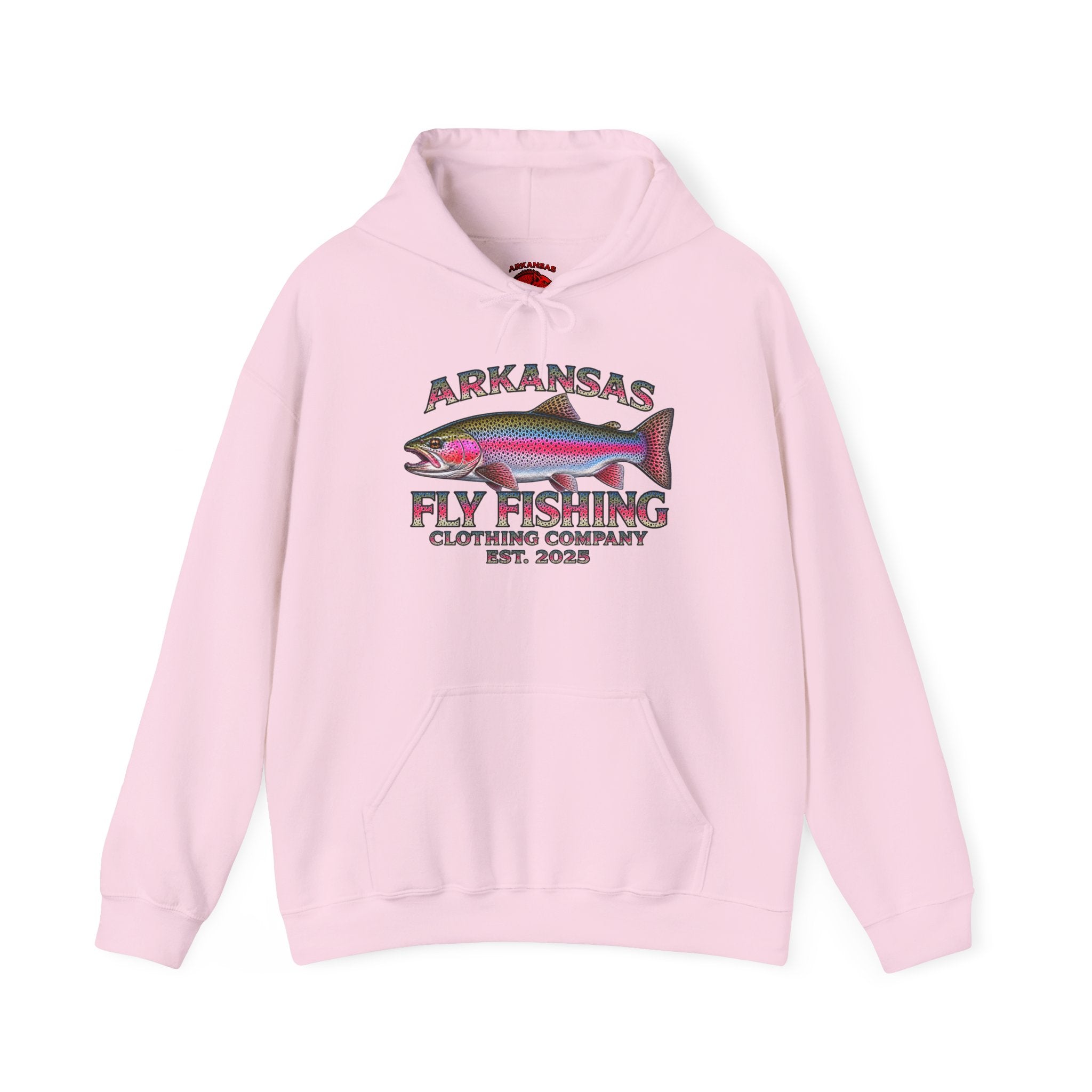 Arkansas Fly Fishing Clothing Company Hoodie – Rainbow Trout Graphic Pullover