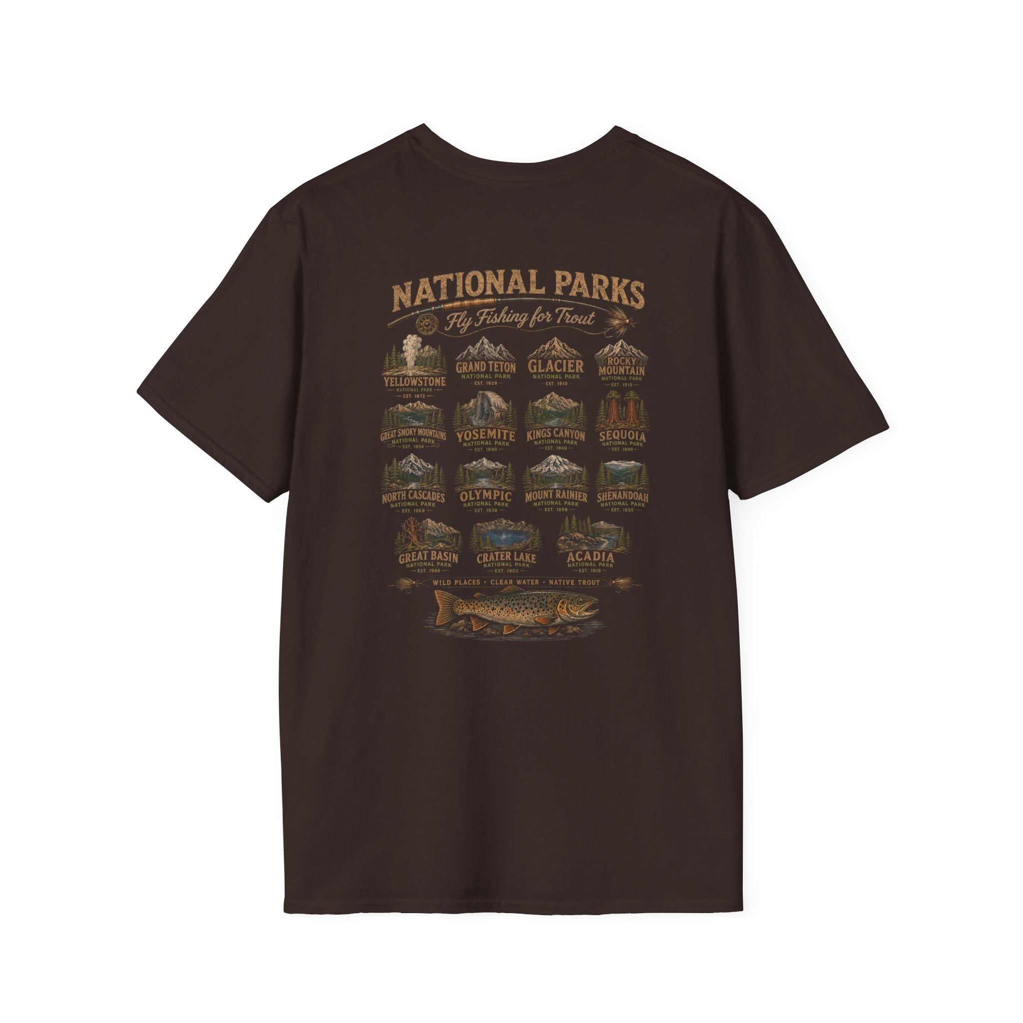 AFFCC Arkansas Fly Fishing Clothing Company Logo T-Shirt | Trout Fly Fishing National Parks Angler Tee