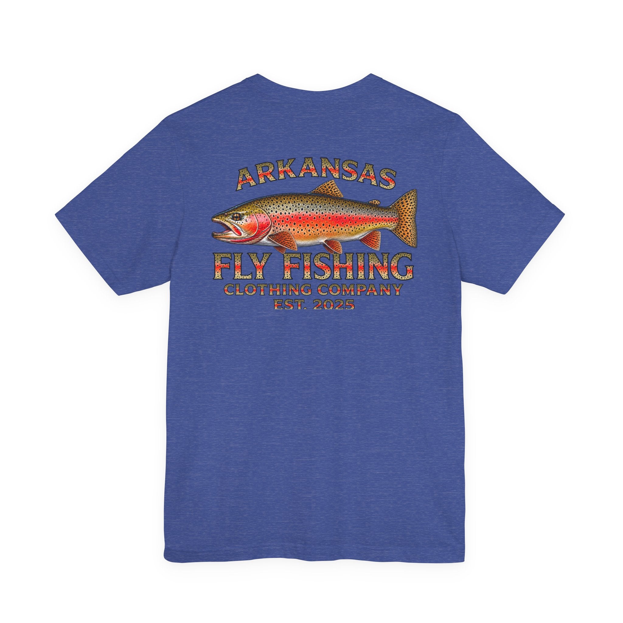 Athletic fit Runs Small Arkansas Fly Fishing Clothing Company Tee — Cutthroat Trout Graphic Short Sleeve Shirt