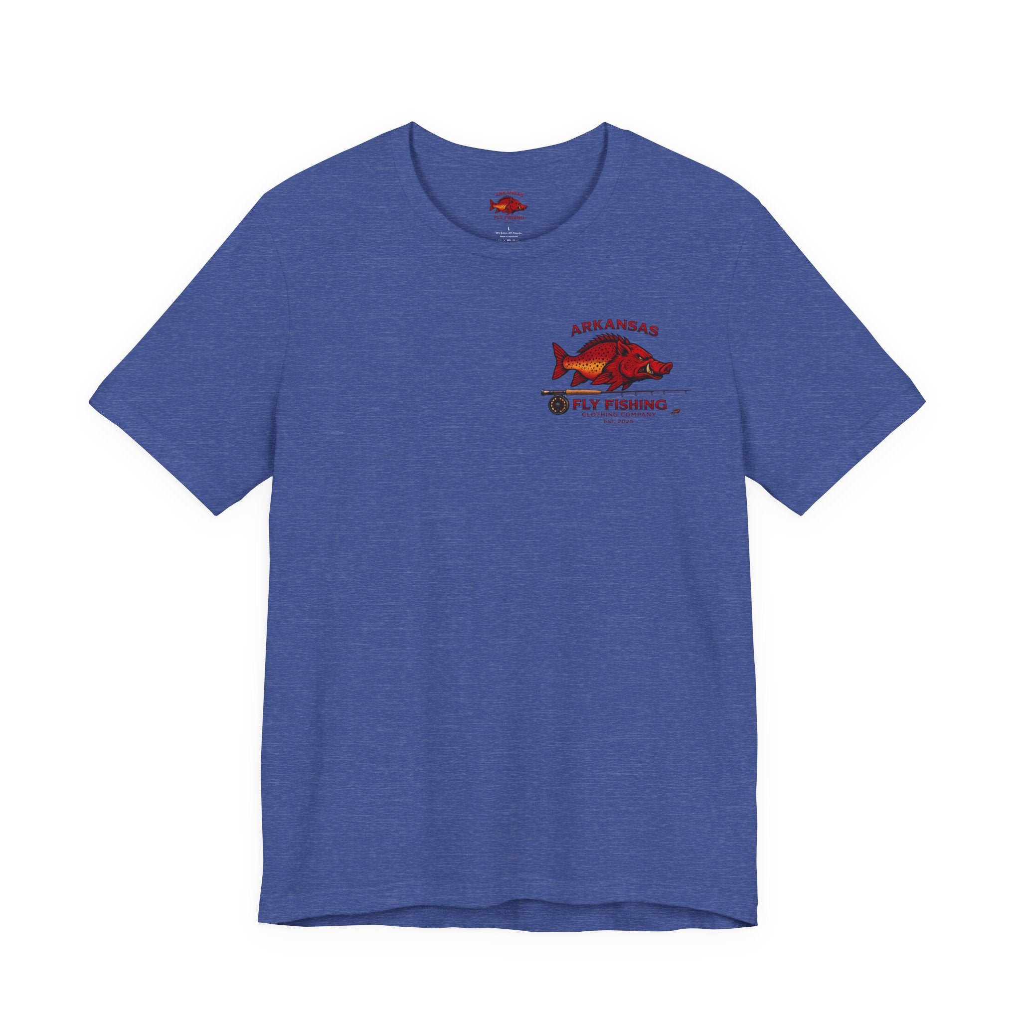 Athletic fit Runs Small AFFCC Arkansas Fly Fishing Tee – Brown Trout Graphic Short Sleeve Shirt