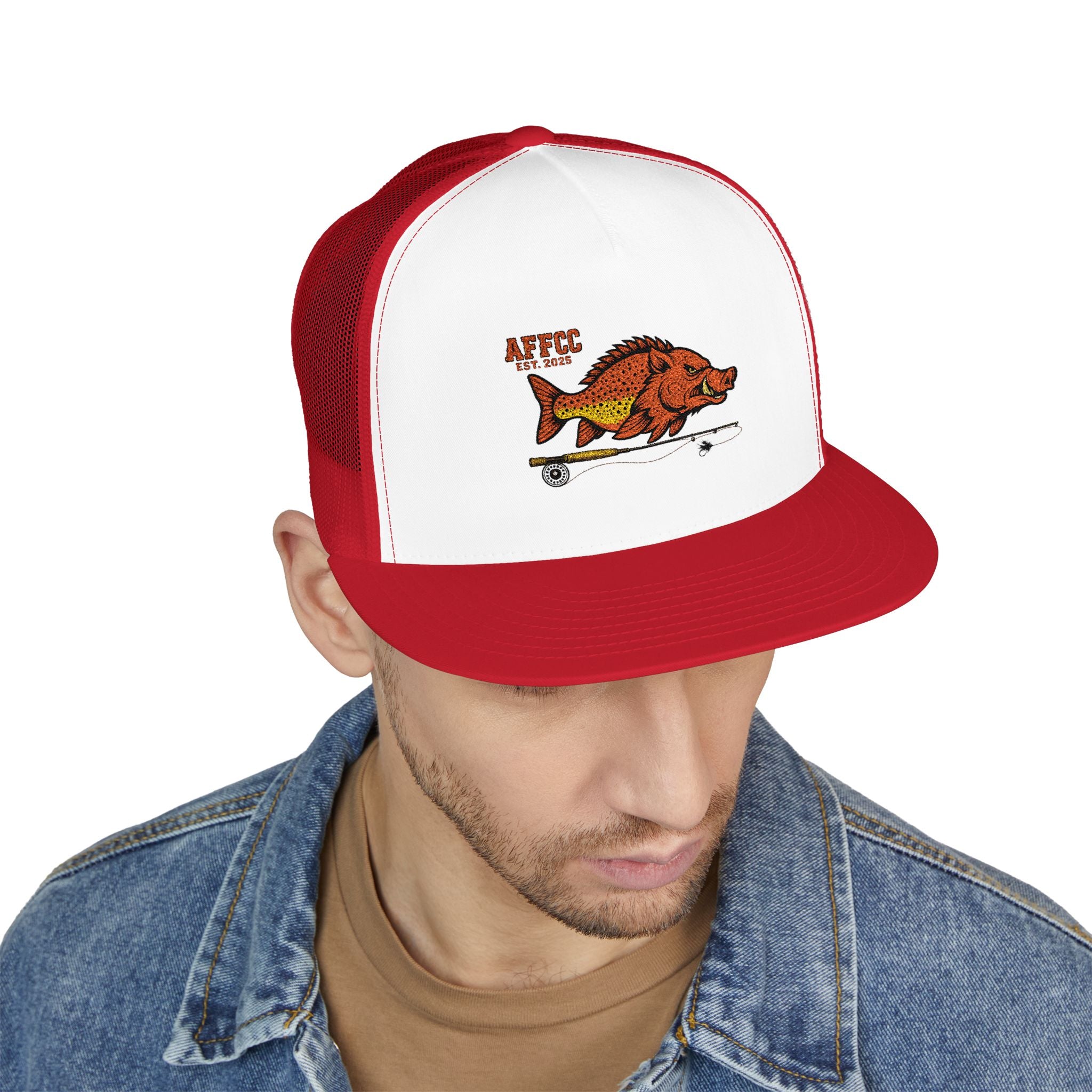 AFFCC Logo Trucker Hat – Arkansas Fly Fishing Clothing Company Trucker Snapback Hat