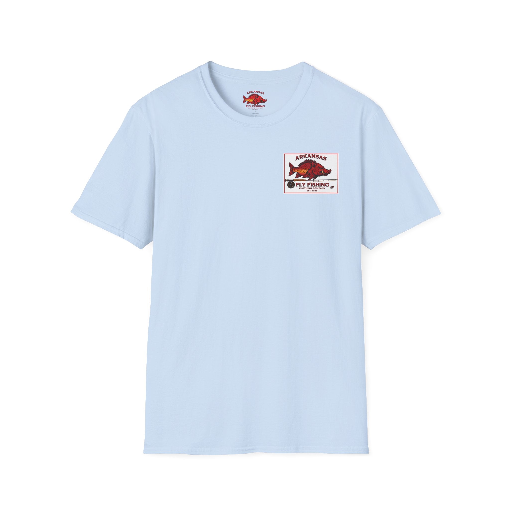 AFFCC Arkansas Fly Fishing Patch T-Shirt — Trout Logo Pocket Tee