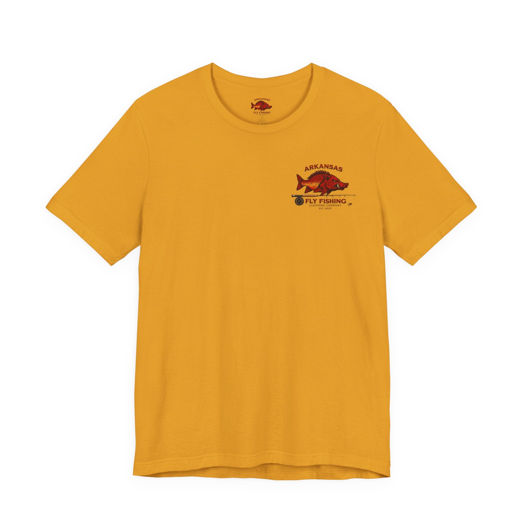 Athletic Fit Runs Small ARKANSAS FLY FISHING CLOTHING COMPANY - FLY BOX Unisex Jersey Short Sleeve Tee
