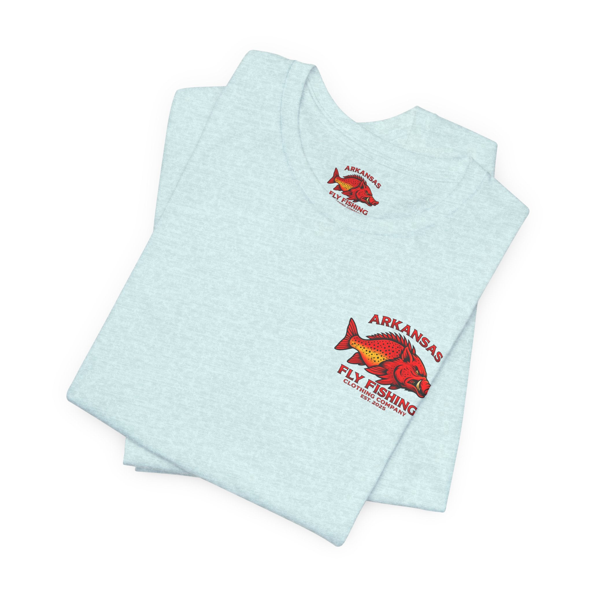 Athletic fit Runs Small Arkansas Fly Fishing Clothing Company Tee — Cutthroat Trout Graphic Short Sleeve Shirt