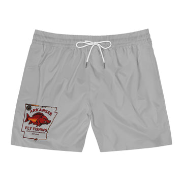 Arkansas Fly Fishing Swim Shorts — Men’s Mid-Length Beach Trunks