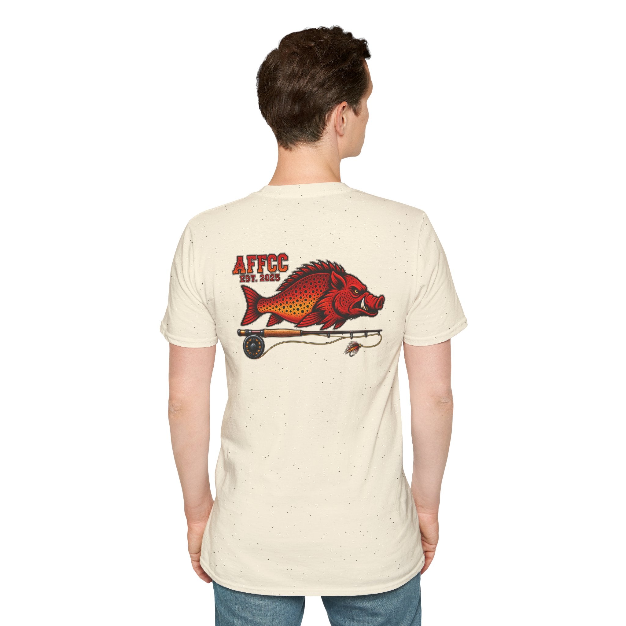 AFFCC Hog/Trout With Fly Rod T-Shirt — Arkansas Fly Fishing Clothing C ...
