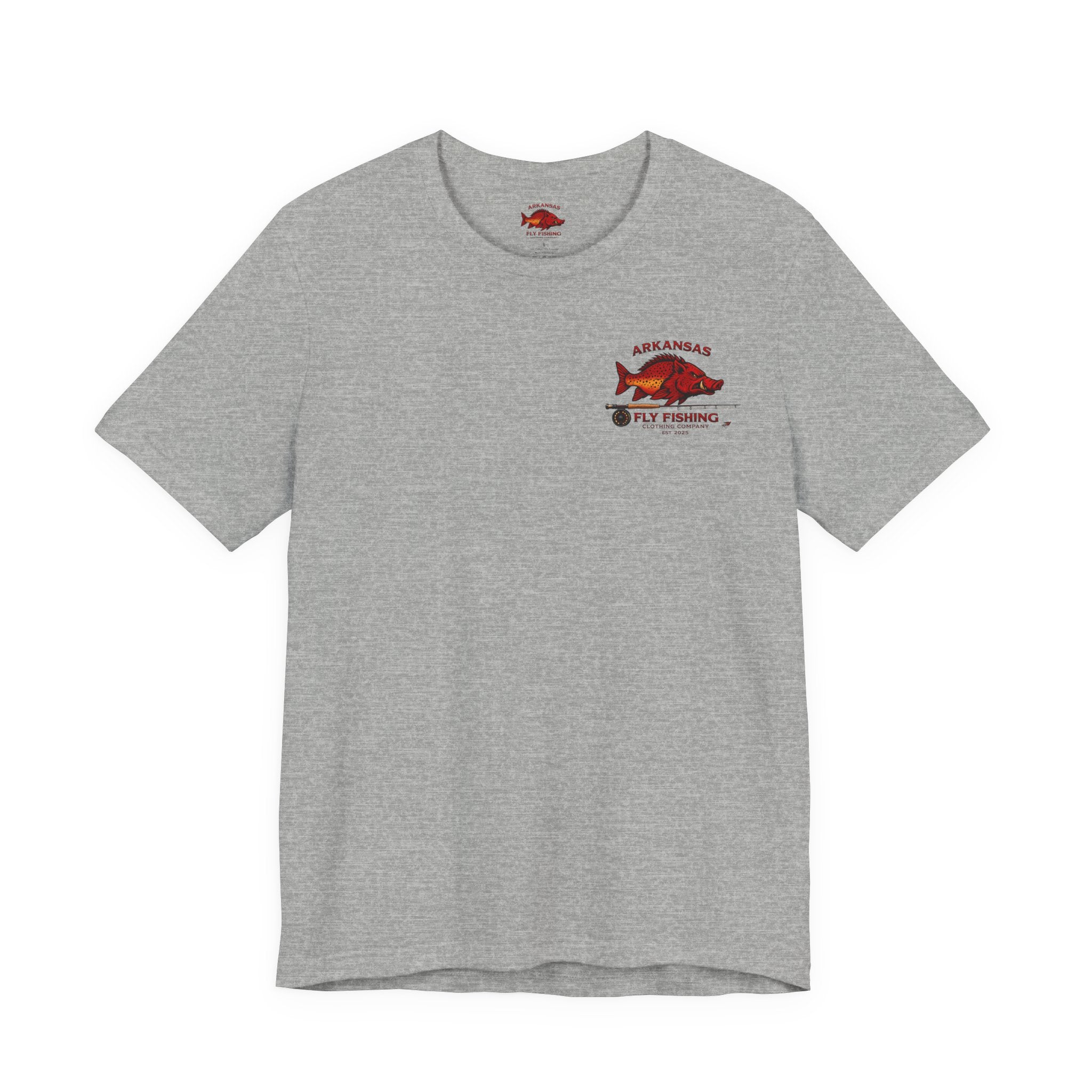Athletic Fit Runs Small ARKANSAS FLY FISHING CLOTHING COMPANY - FLY BOX Unisex Jersey Short Sleeve Tee