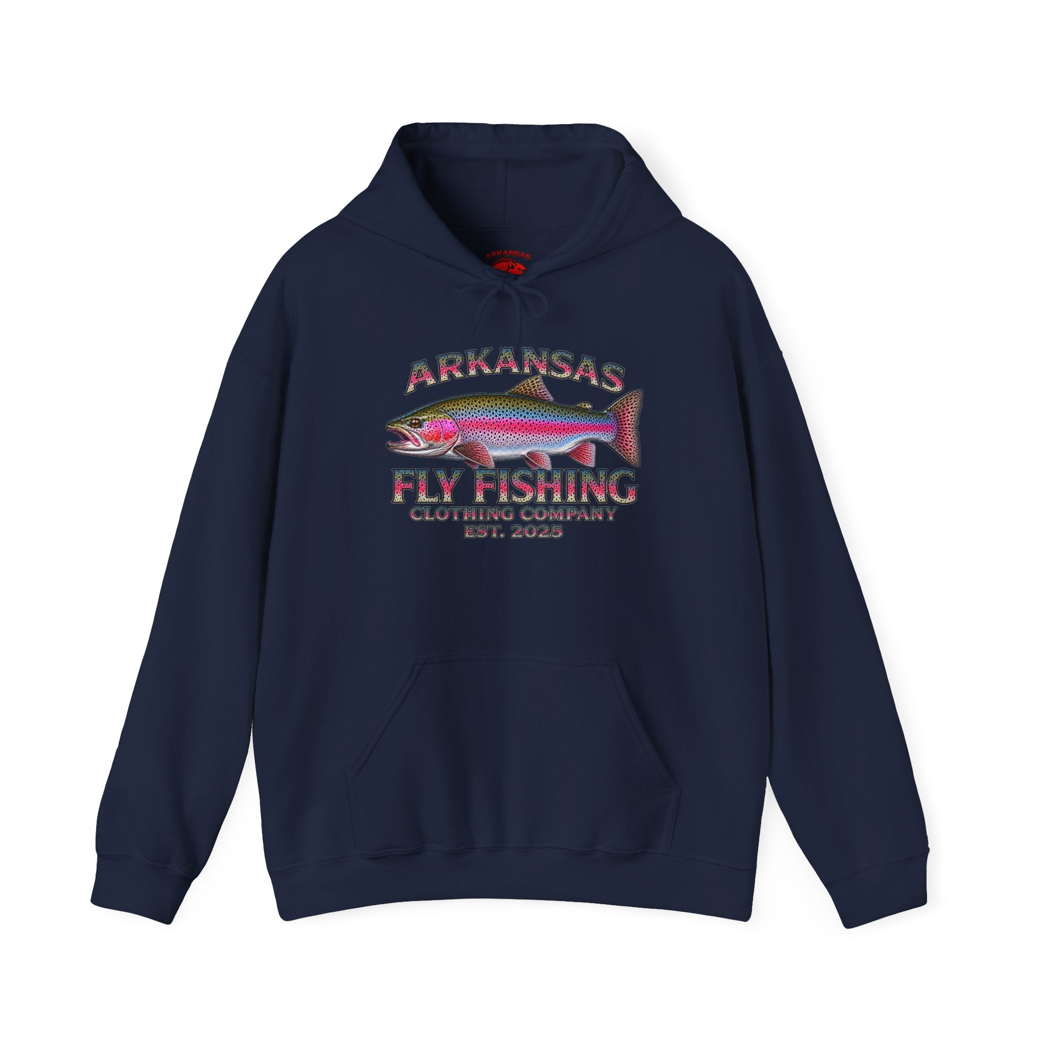 Arkansas Fly Fishing Clothing Company Hoodie – Rainbow Trout Graphic Pullover