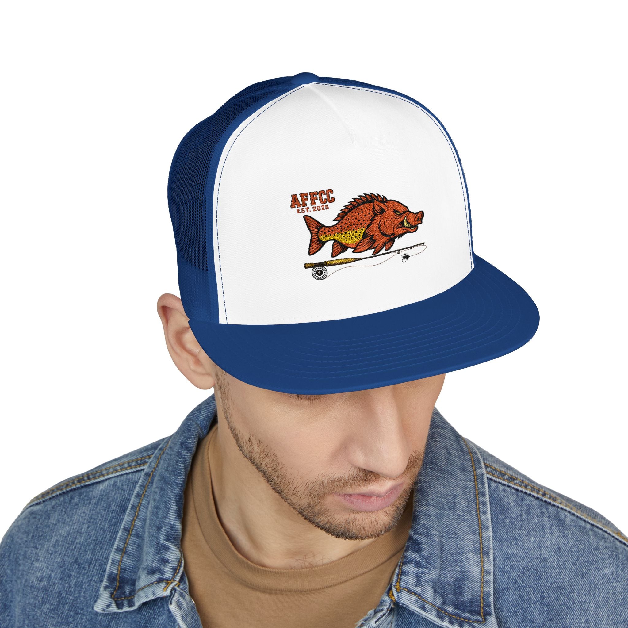 AFFCC Logo Trucker Hat – Arkansas Fly Fishing Clothing Company Trucker Snapback Hat