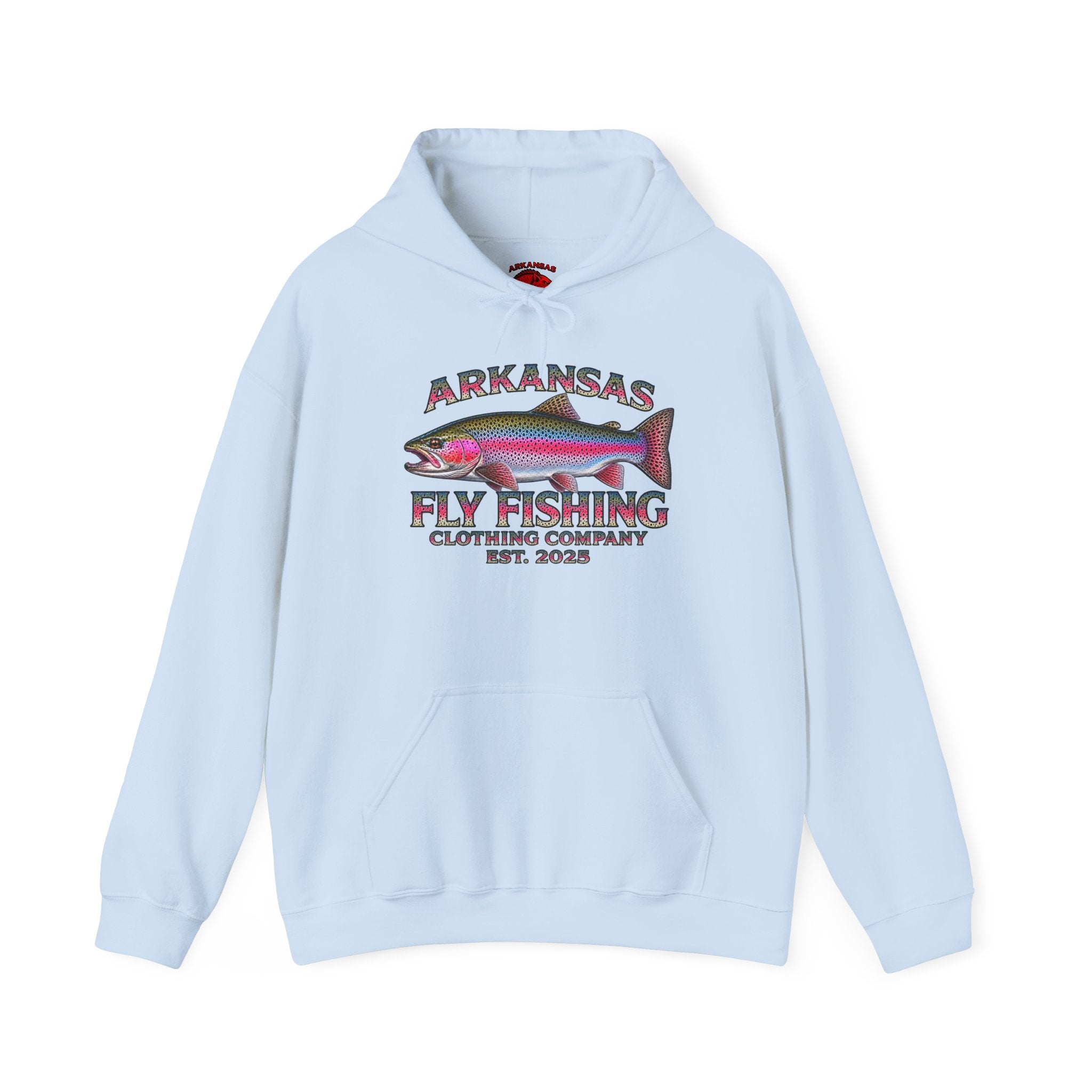 Arkansas Fly Fishing Clothing Company Hoodie – Rainbow Trout Graphic Pullover