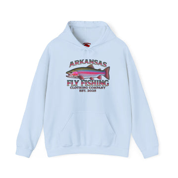 Arkansas Fly Fishing Clothing Company Hoodie – Rainbow Trout Graphic Pullover