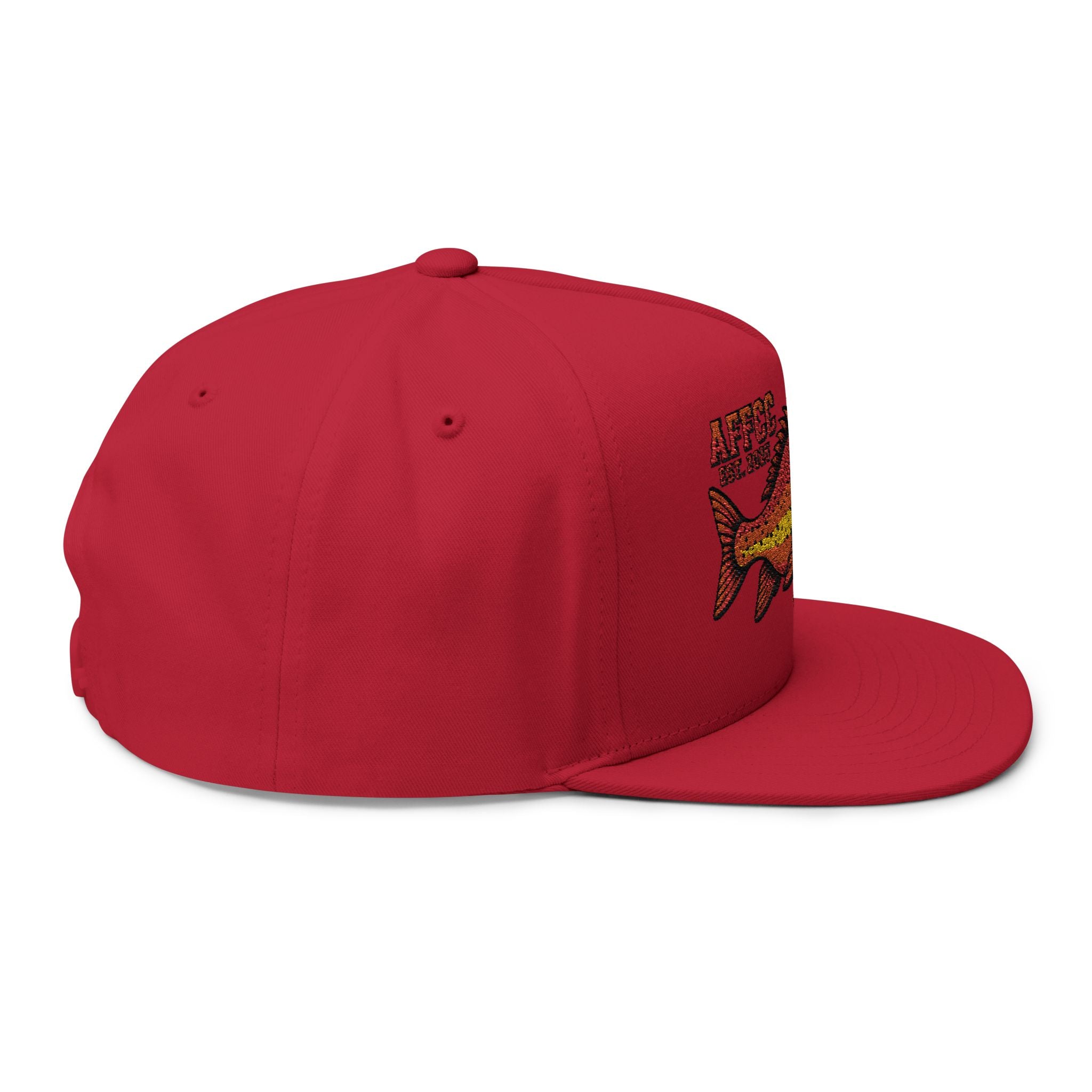 AFFCC Hog/Trout Embroidered Flat Bill Cap — AFCC Est. 2025 Snapback