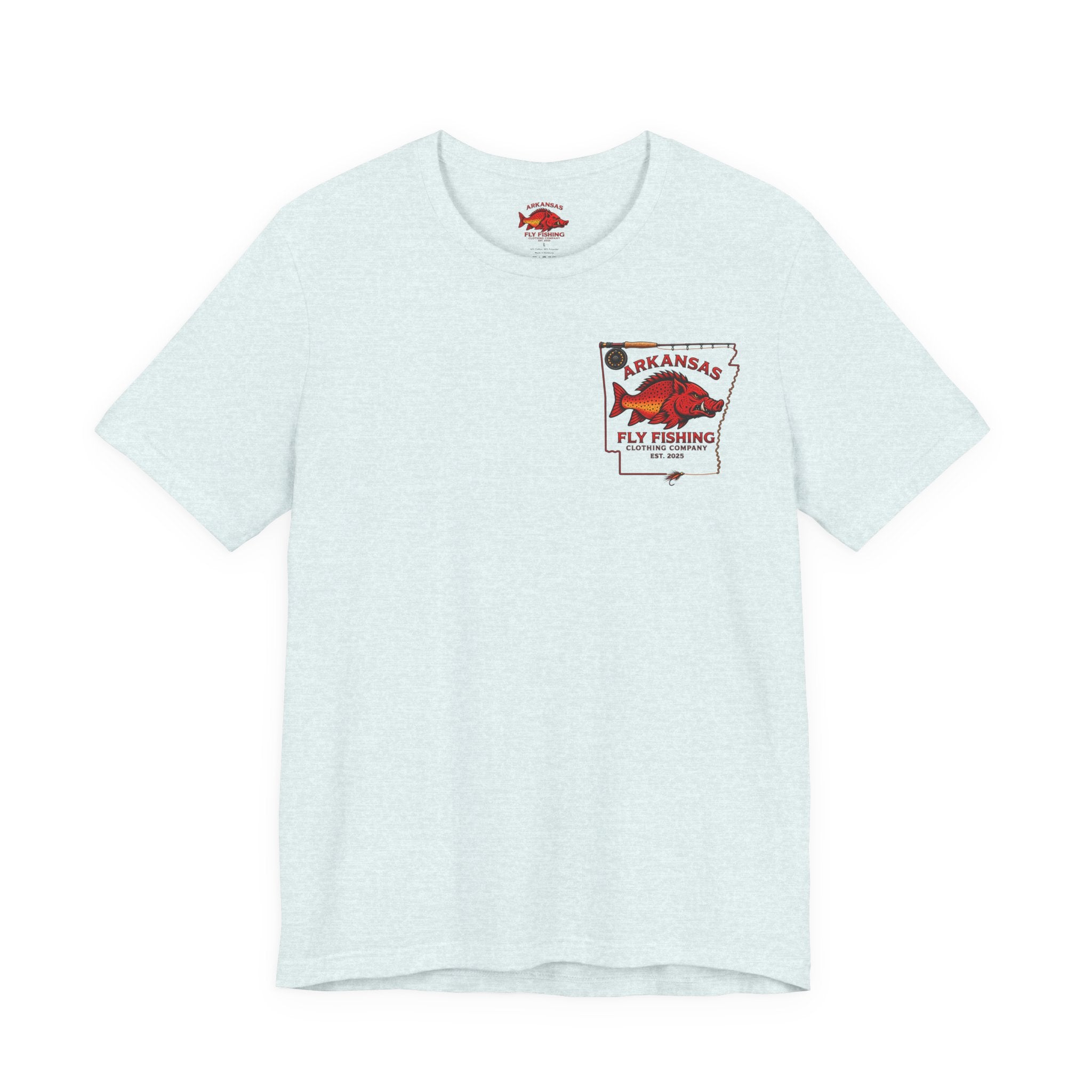 Athletic fit Runs Small AFFCC EST. 2025 Arkansas Fly Fishing Santa Christmas Tee