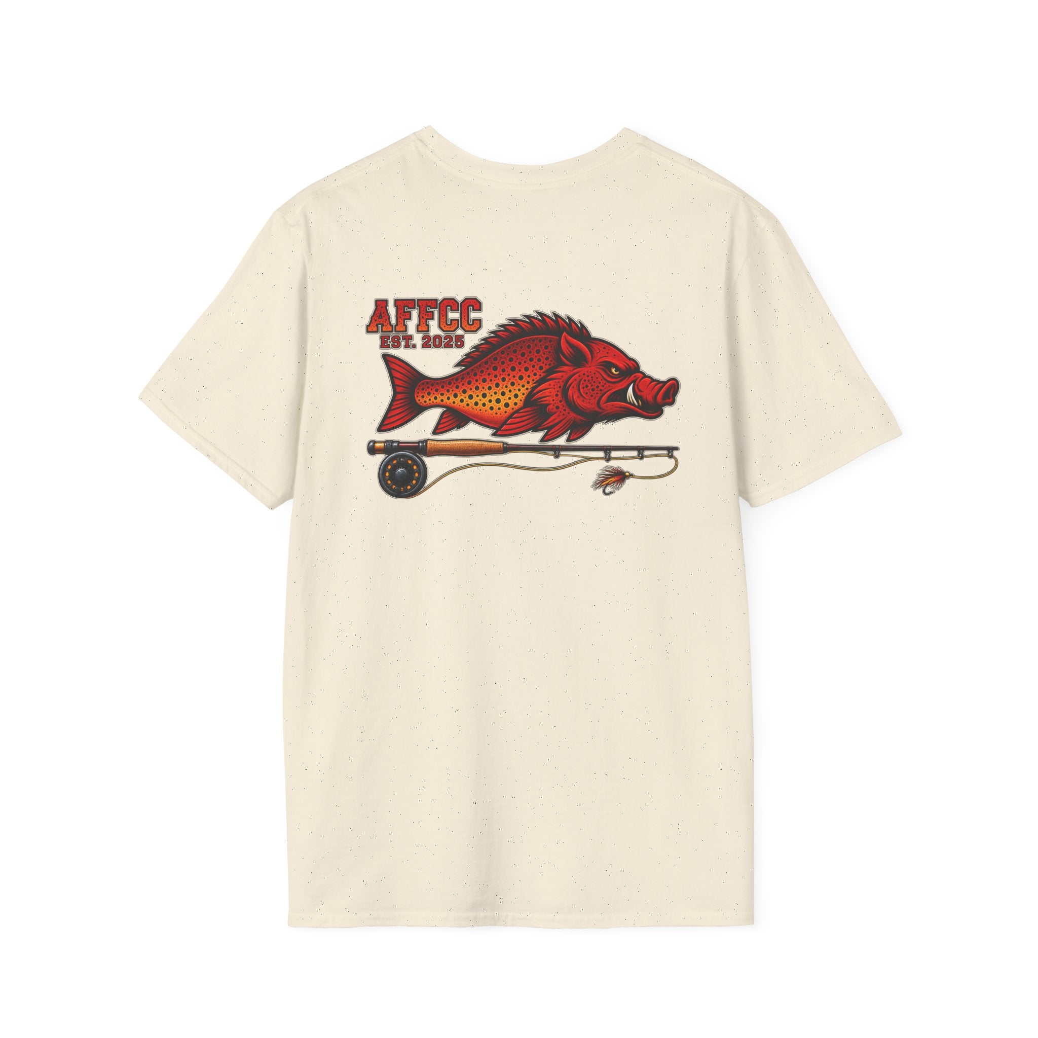 AFFCC Hog/Trout With Fly Rod T-Shirt — Arkansas Fly Fishing Clothing C ...