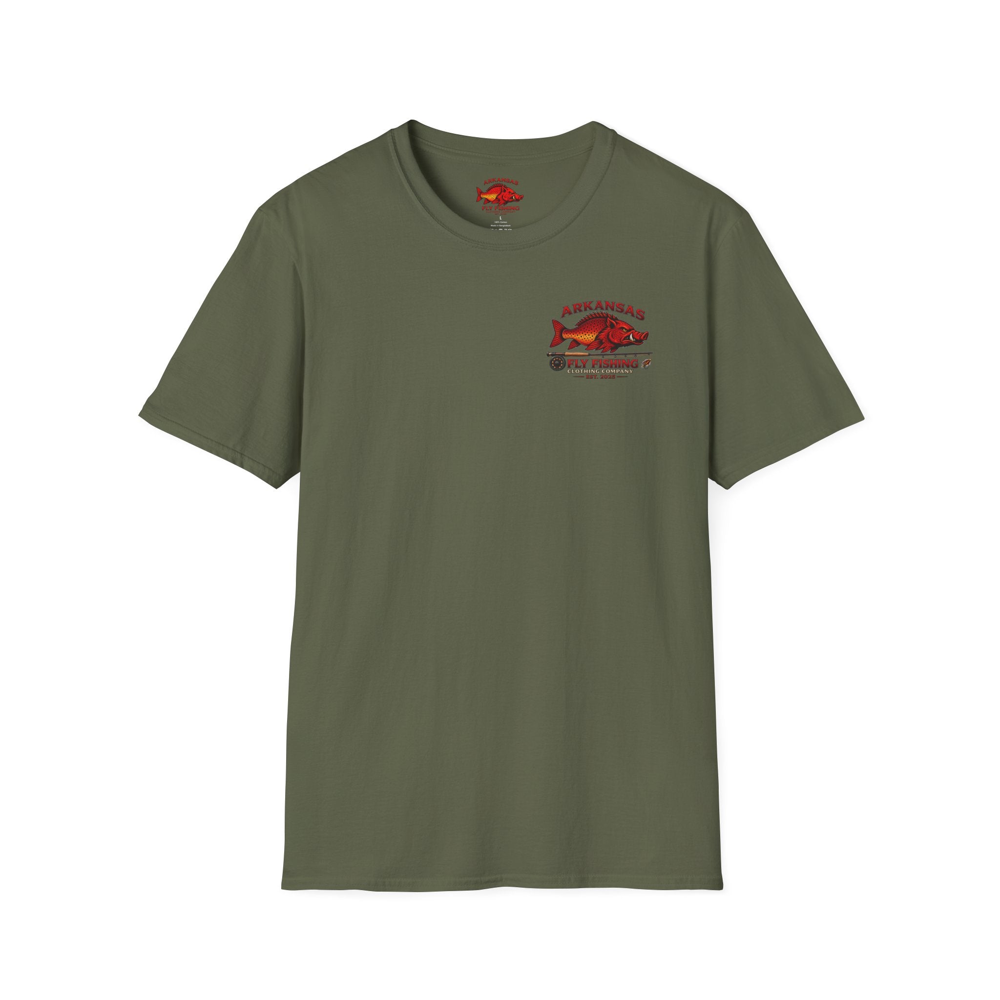 AFFCC Hog/Trout With Fly Rod T-Shirt — Arkansas Fly Fishing Clothing Company Graphic Tee