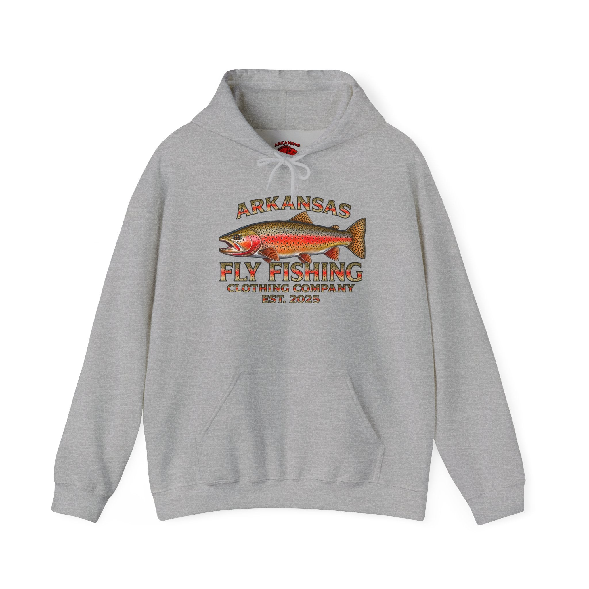 Arkansas Fly Fishing Clothing Company Hoodie — Cutthroat Trout Graphic Pullover