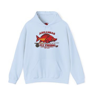 AFFCC  Hoodie – Antiqued Hog/Trout Patch Design