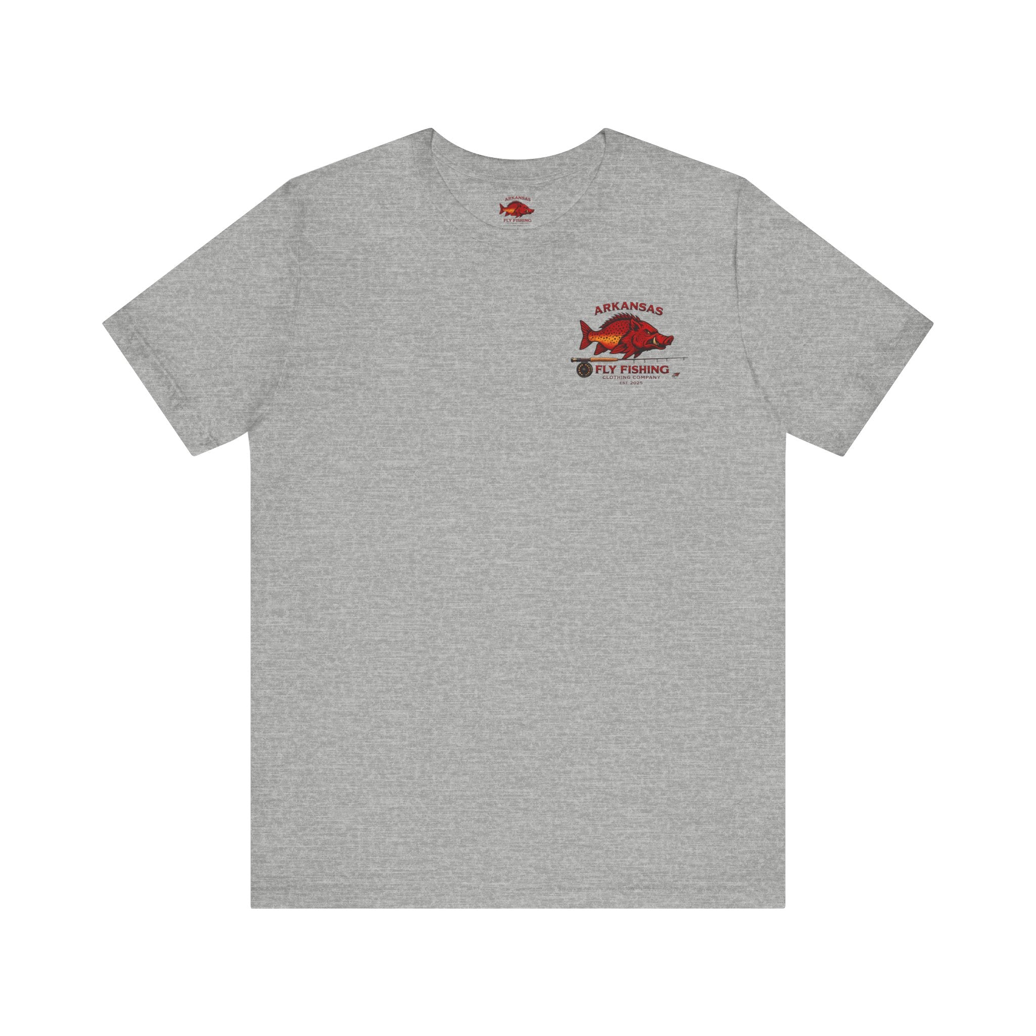 Athletic Fit Runs Small ARKANSAS FLY FISHING CLOTHING COMPANY - FLY BOX Unisex Jersey Short Sleeve Tee