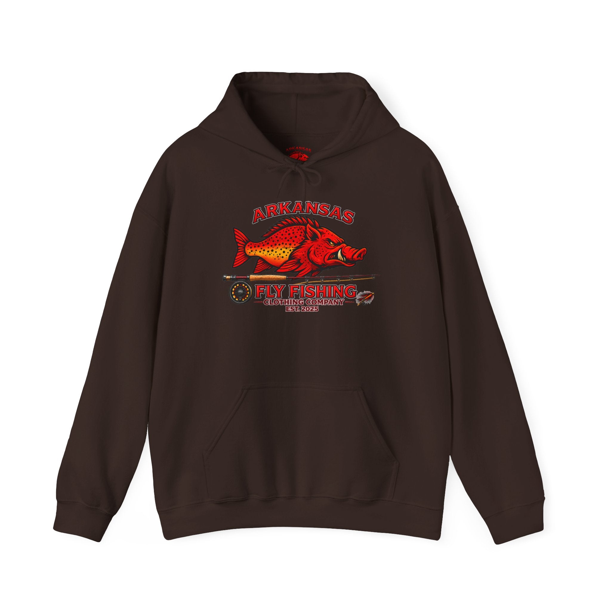 AFFCC  Hoodie – Antiqued Hog/Trout Patch Design