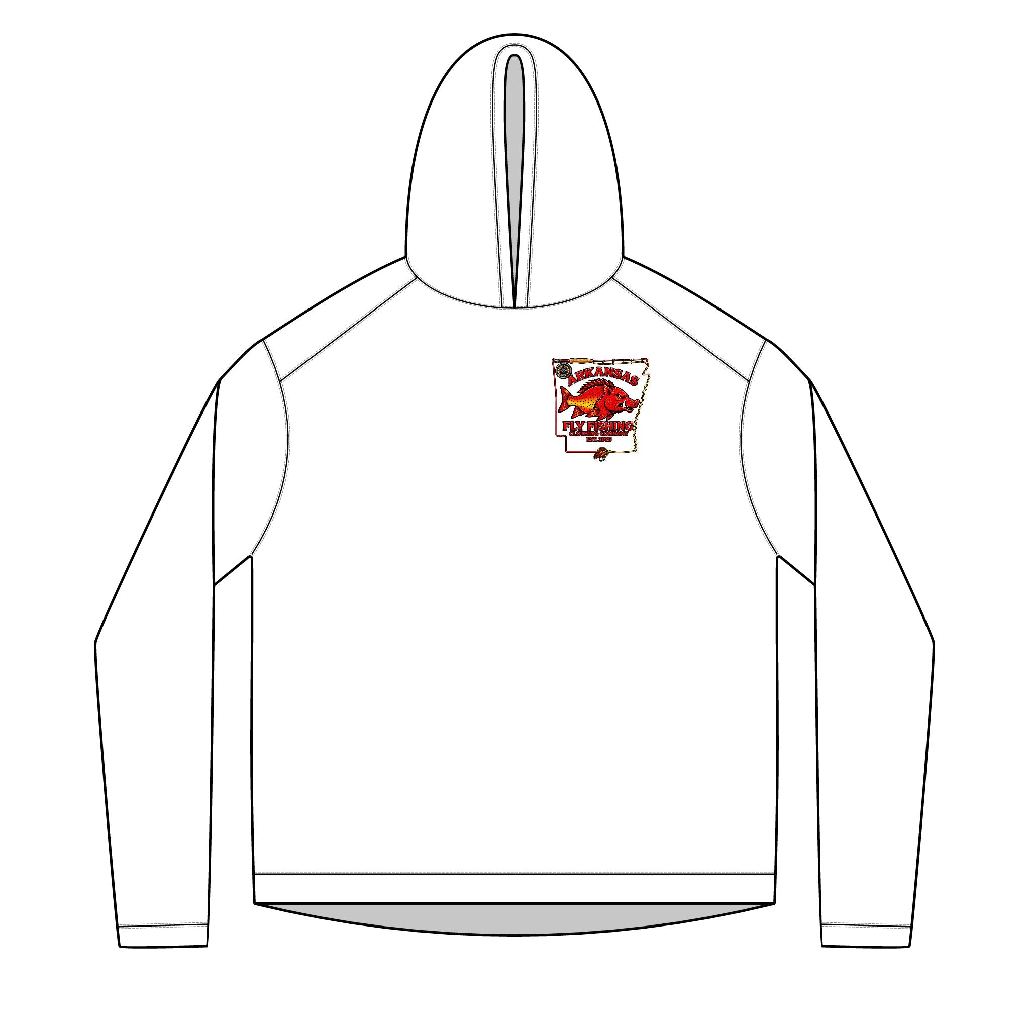 AFFCC EST. 2025 Logo Sun Hoodie — Retro Hog/Trout Logo Graphic Hoodie