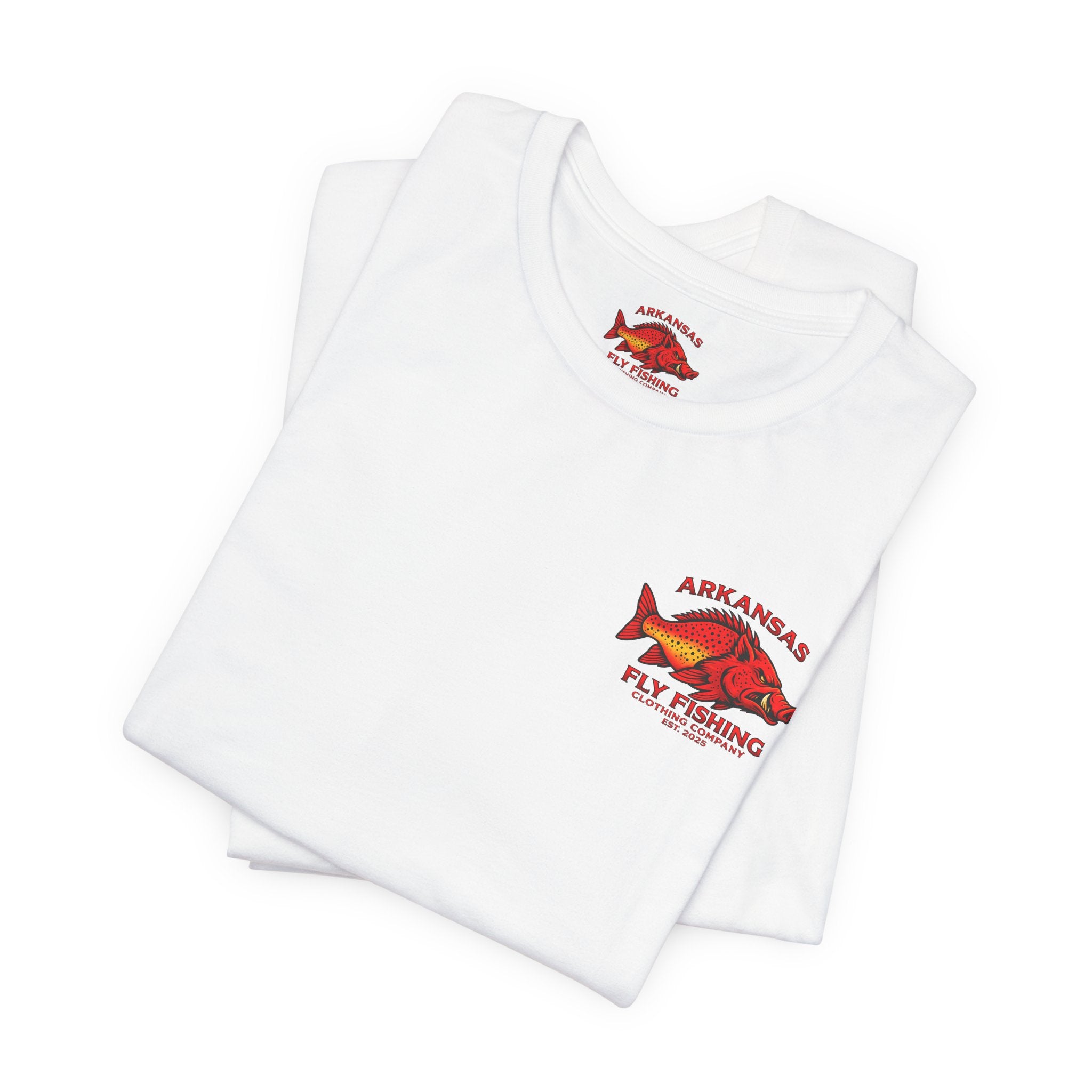 Athletic Fit Runs Small Arkansas Fly Fishing Clothing Company T-Shirt — Brooke Trout Graphic Tee