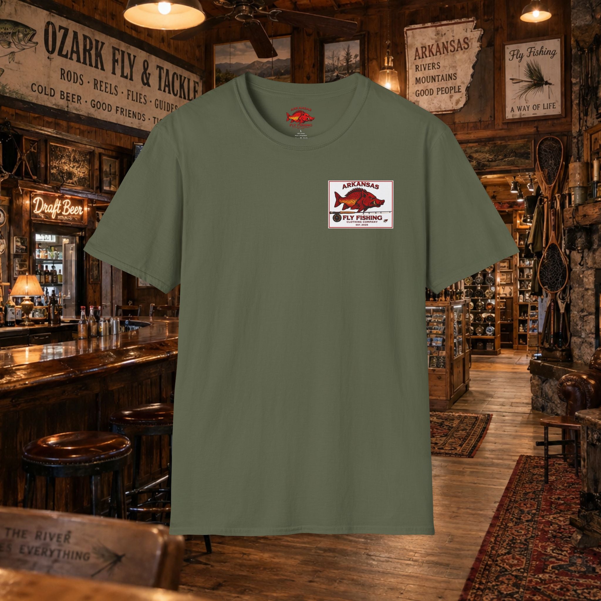 AFFCC Duck Hunting Fly Fishing Vintage Graphic T-Shirt — AFCCC T-Shirt