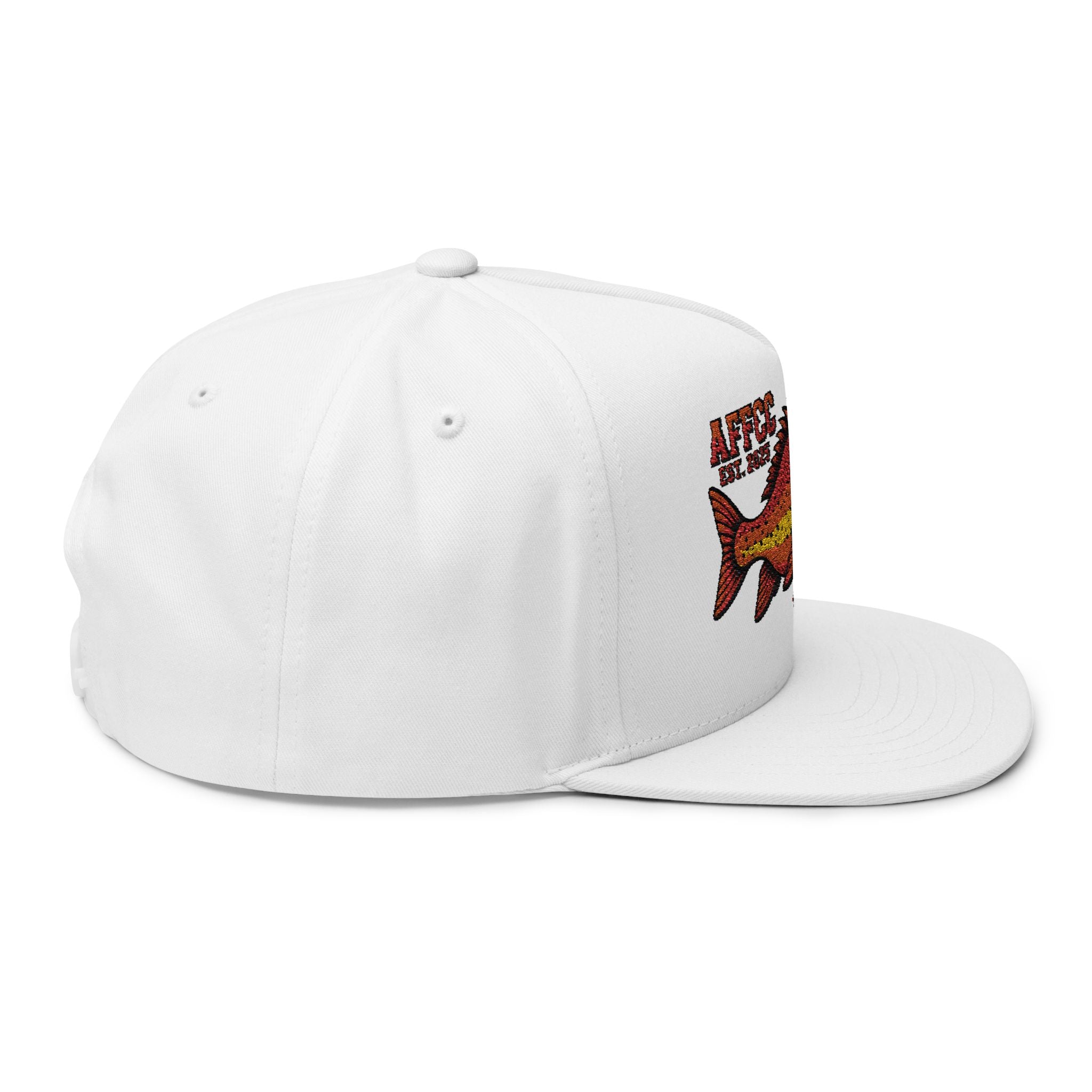AFFCC Hog/Trout Embroidered Flat Bill Cap — AFCC Est. 2025 Snapback