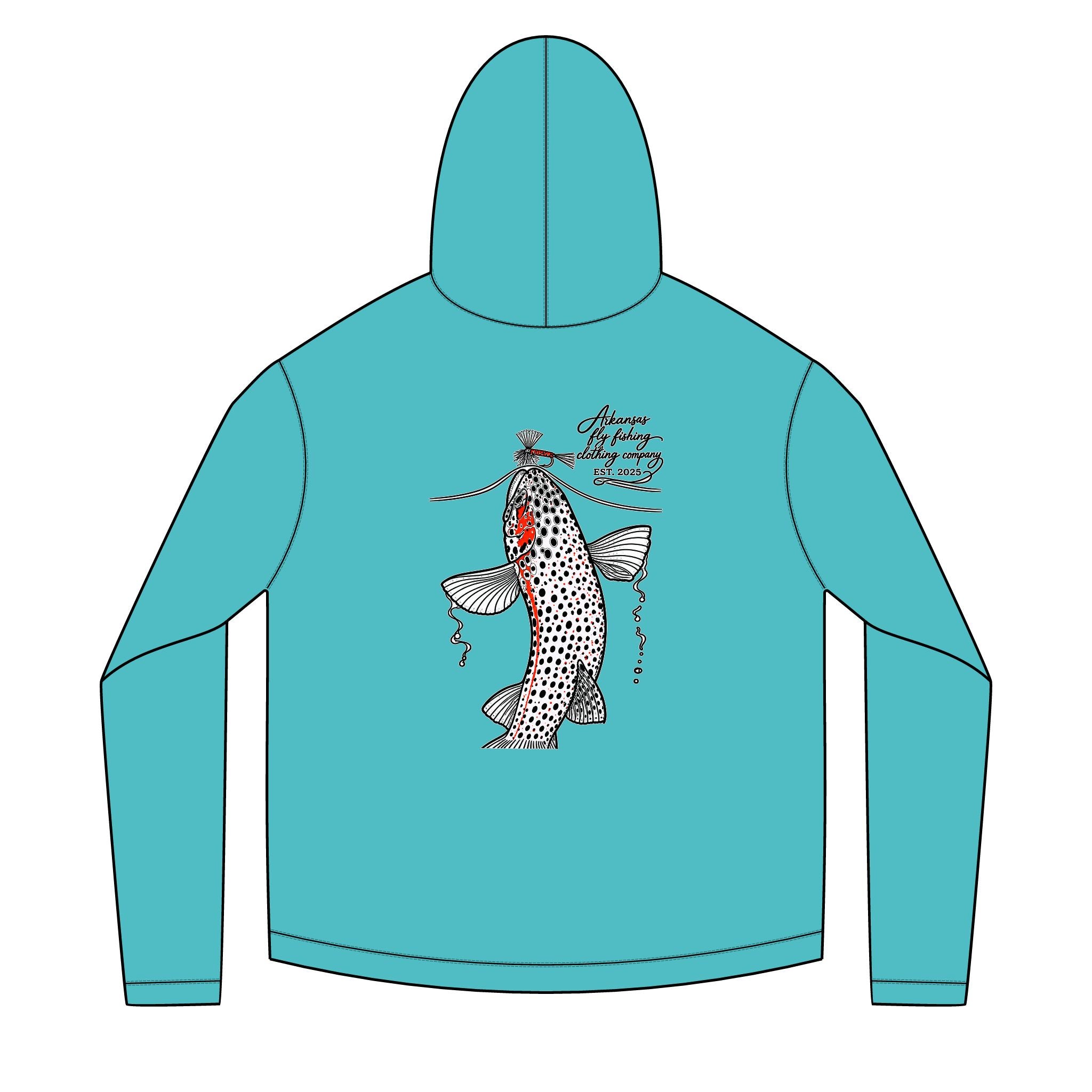 AFFCC Trout Rising Sun Hoodie — Trout Rising Sun Hoodie Pullover