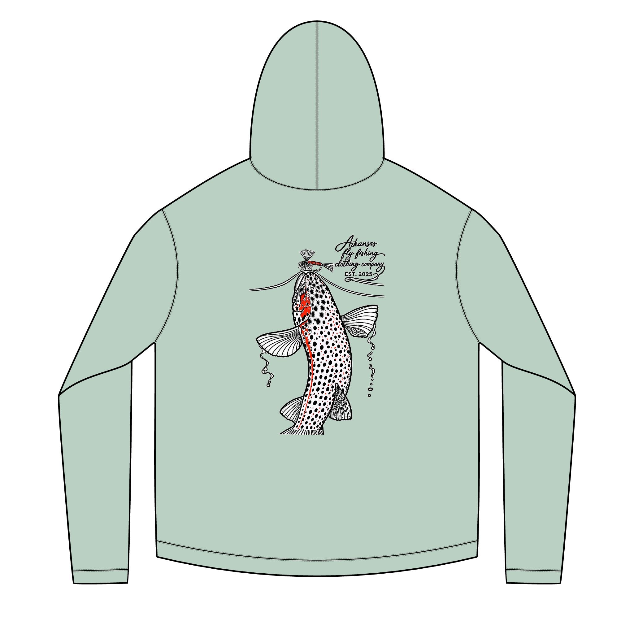 AFFCC Trout Rising Sun Hoodie — Trout Rising Sun Hoodie Pullover