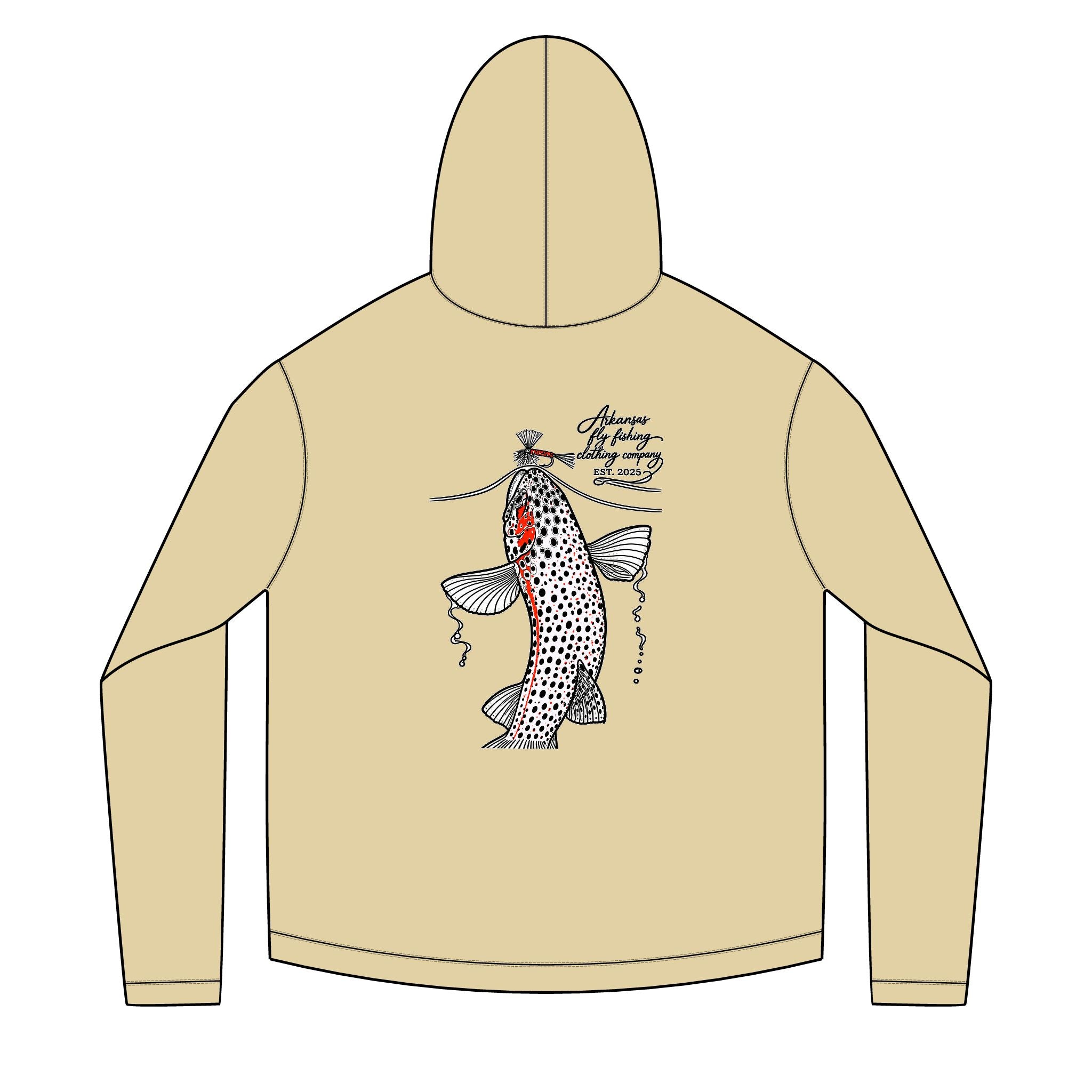 AFFCC Trout Rising Sun Hoodie — Trout Rising Sun Hoodie Pullover