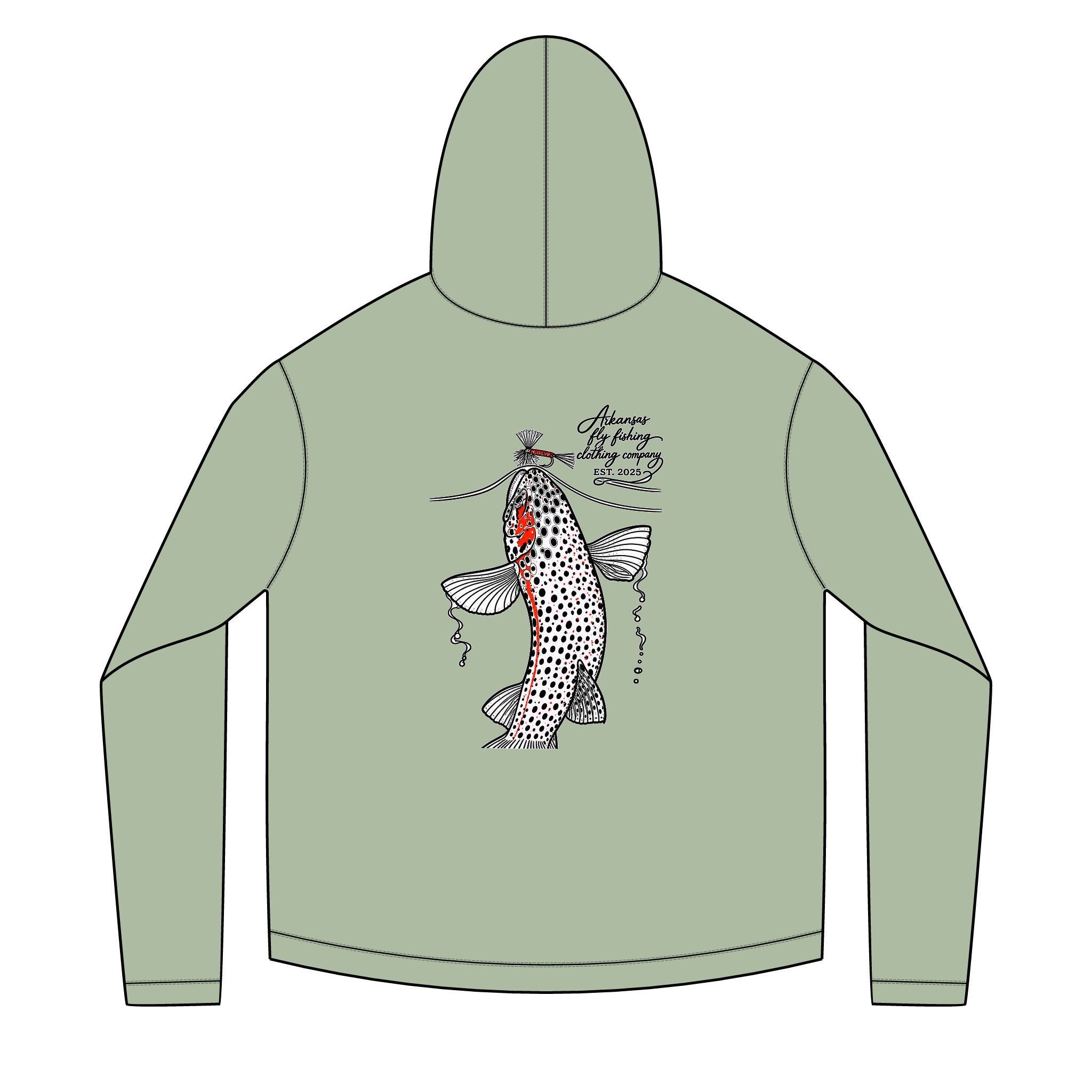 AFFCC Trout Rising Sun Hoodie — Trout Rising Sun Hoodie Pullover