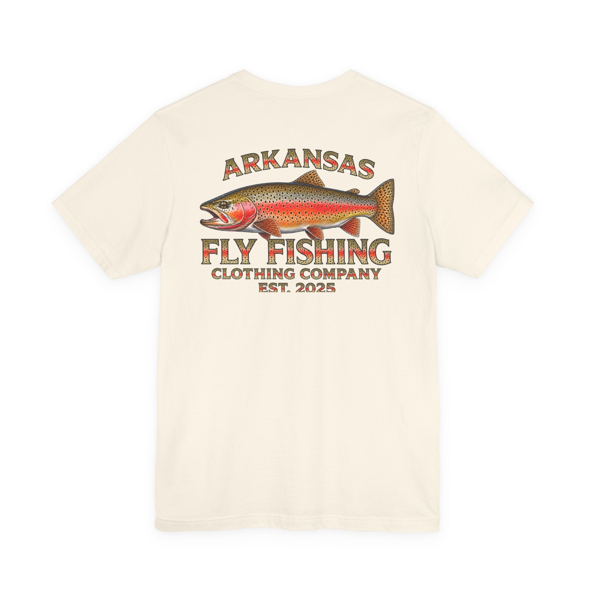 Athletic fit Runs Small Arkansas Fly Fishing Clothing Company Tee — Cutthroat Trout Graphic Short Sleeve Shirt