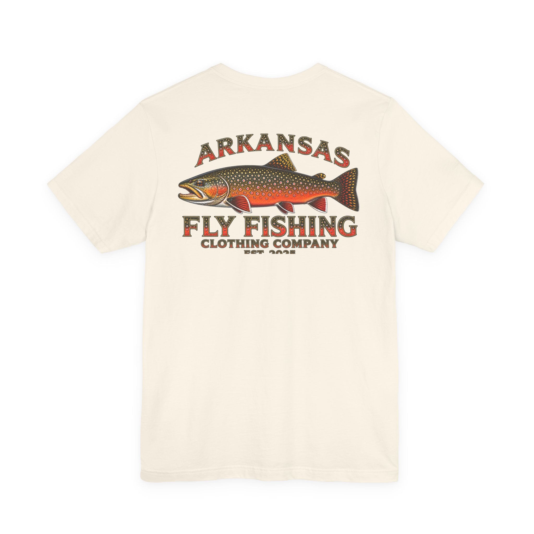 Athletic Fit Runs Small Arkansas Fly Fishing Clothing Company T-Shirt — Brooke Trout Graphic Tee