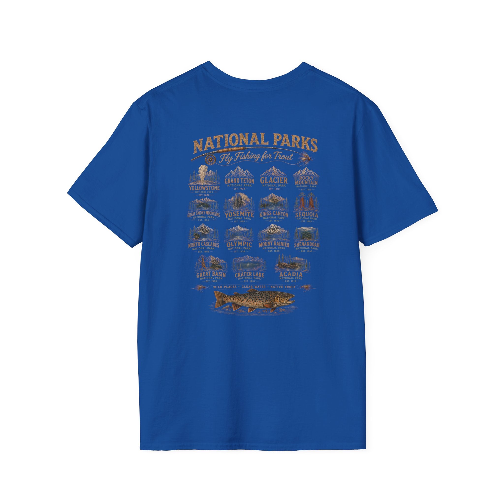 AFFCC Arkansas Fly Fishing Clothing Company Logo T-Shirt | Trout Fly Fishing National Parks Angler Tee