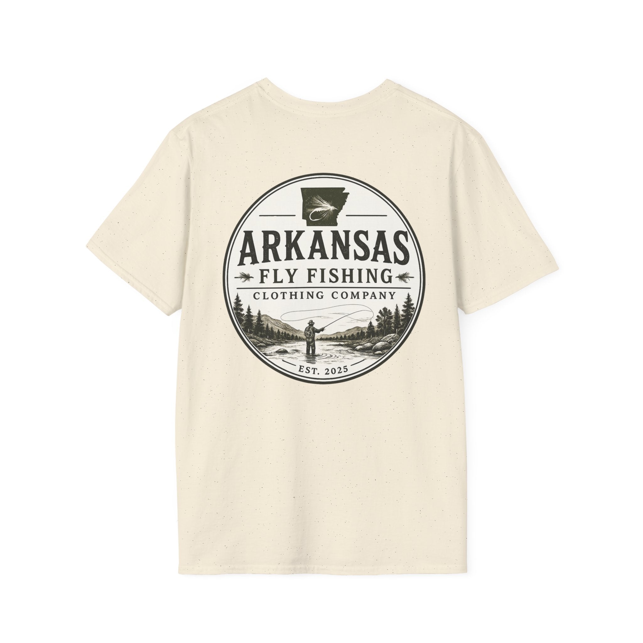 AFFCC Arkansas Fly Fishing Patch T-Shirt — Trout Logo Pocket Tee