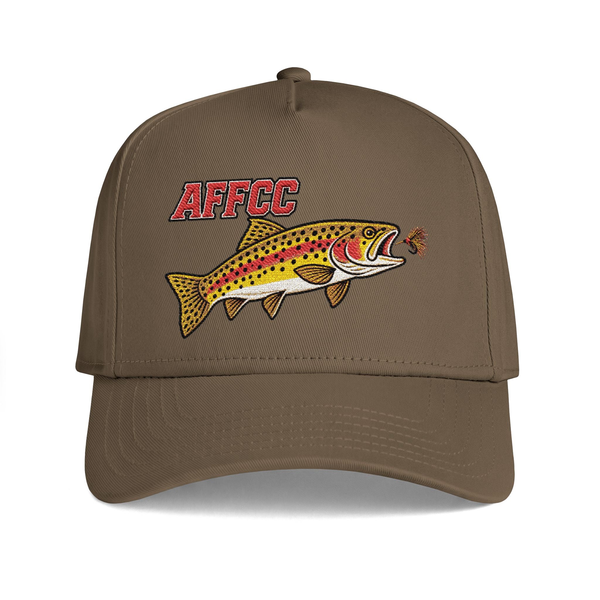 AFFCC Trout Fly Fishing Hat — AFFCC Embroidered Fish Curved Bill Hat