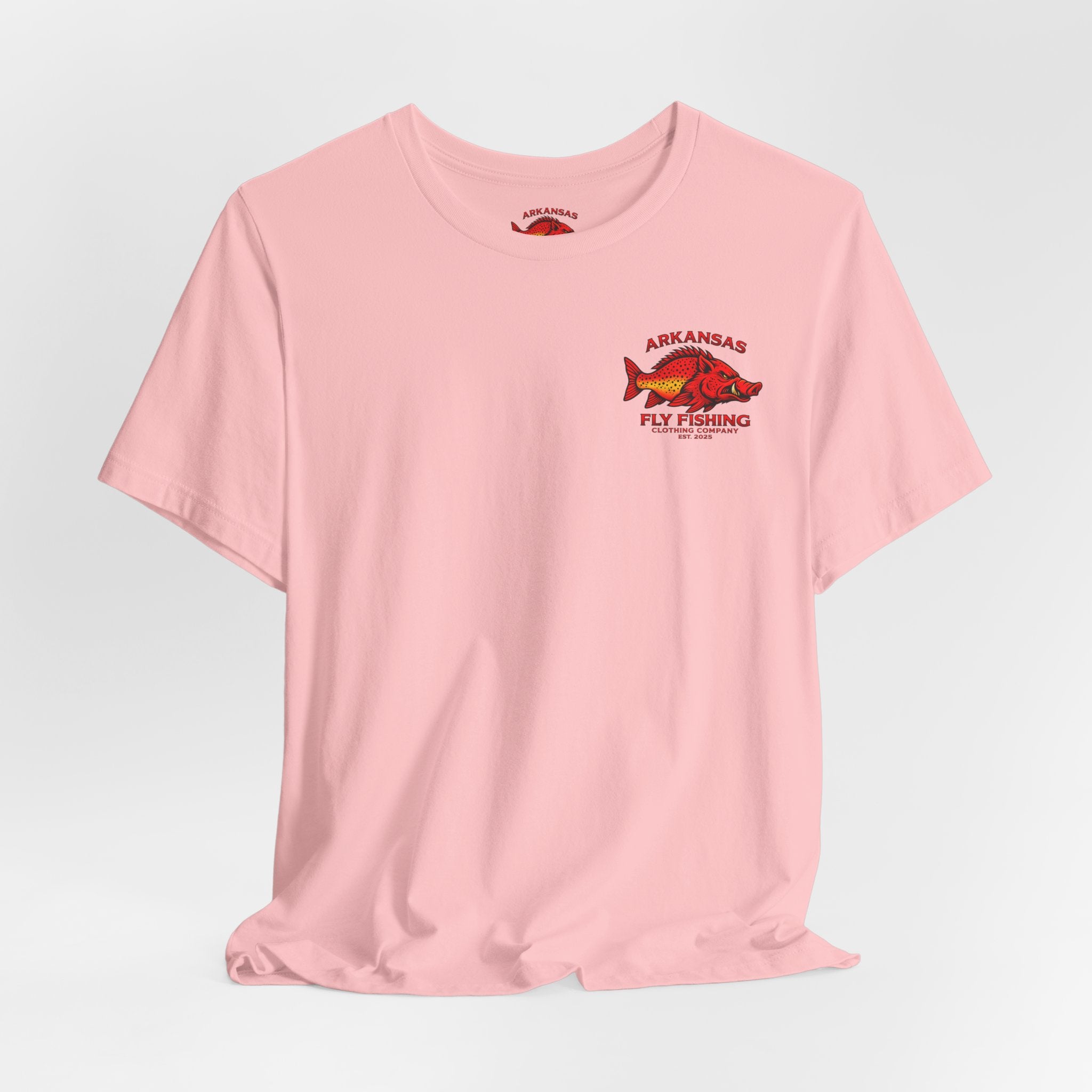 Athletic fit Runs Small Arkansas Fly Fishing Clothing Company Tee — Cutthroat Trout Graphic Short Sleeve Shirt