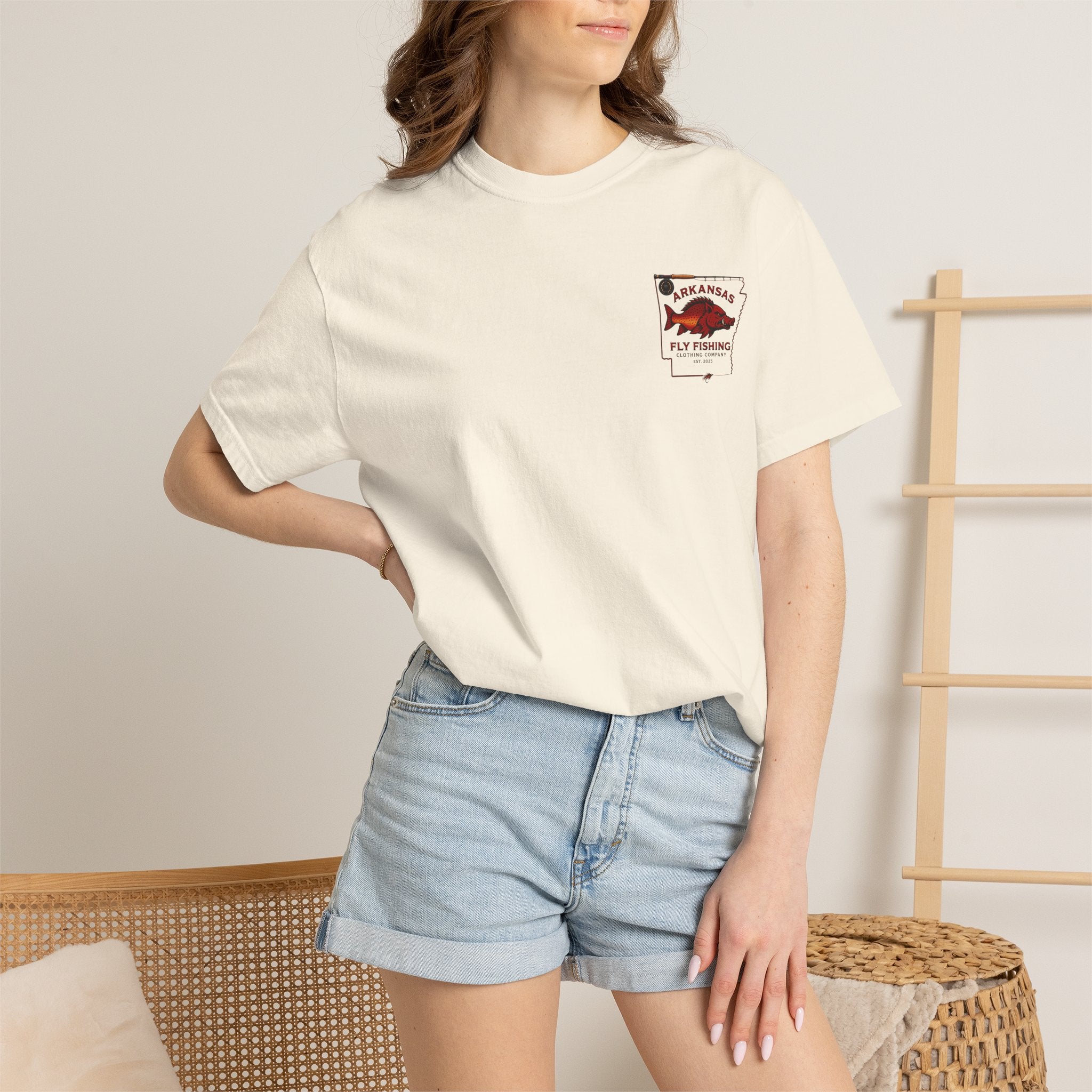 Fly Fishing T‑Shirt — Arkansas Boar Angler Graphic Tee