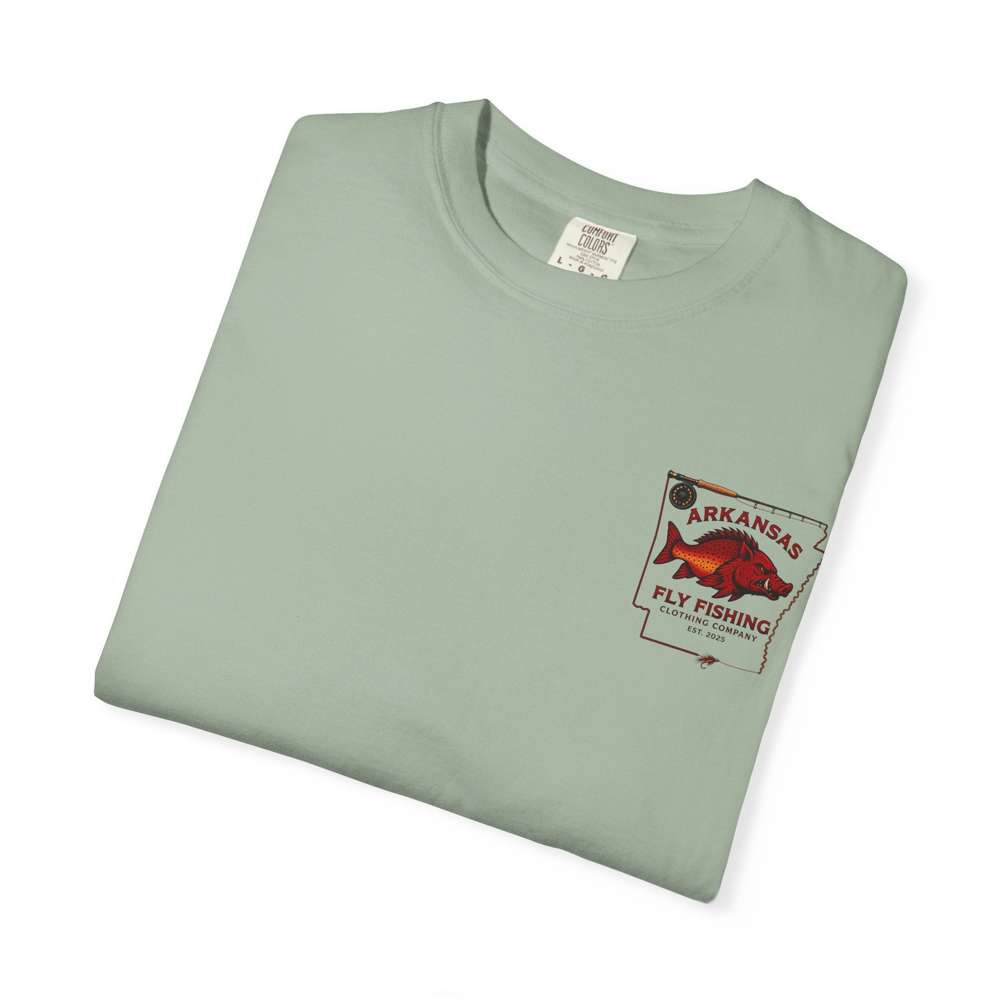 Fly Fishing T‑Shirt — Arkansas Boar Angler Graphic Tee