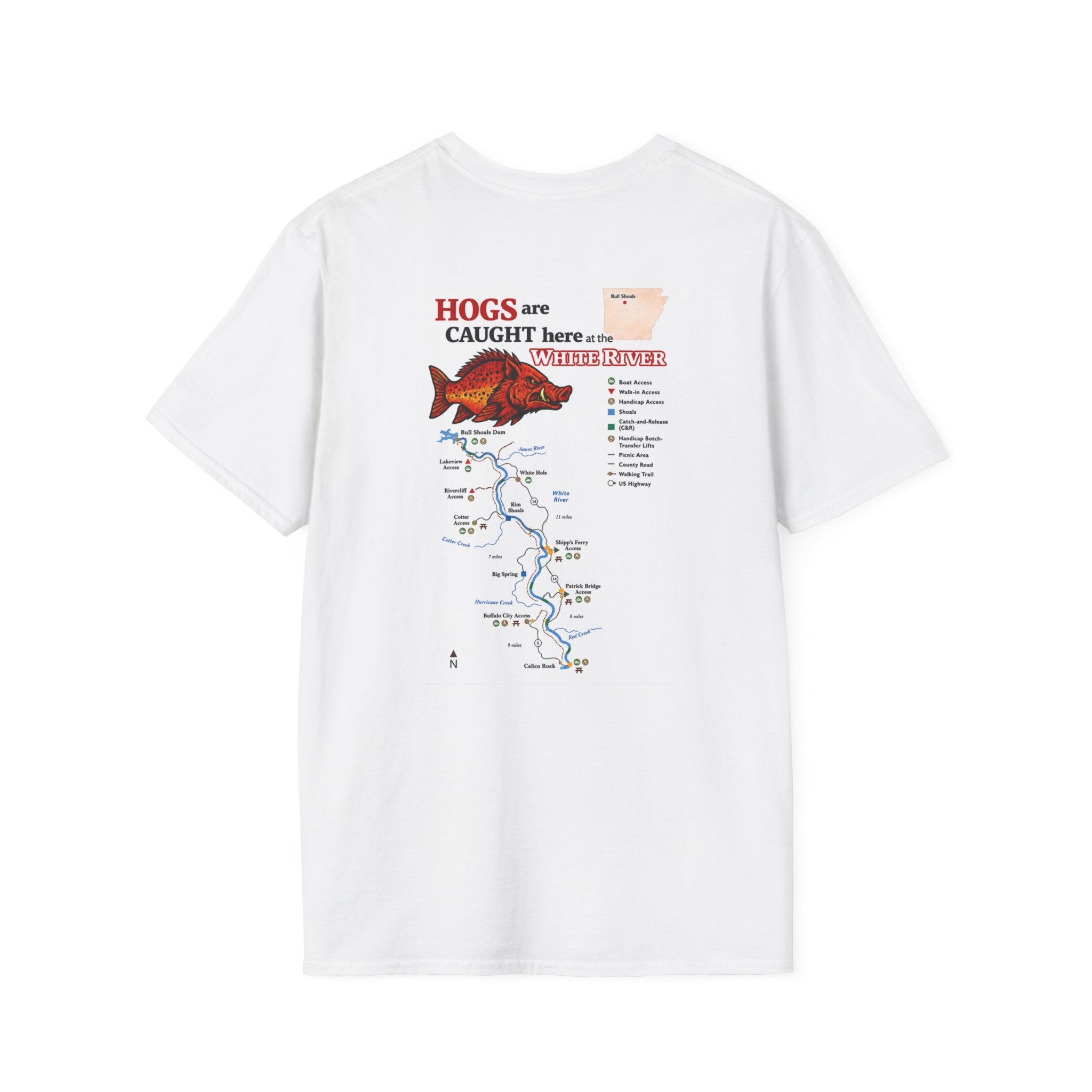 AFFCC Arkansas Fly Fishing  Tee — Vintage Trout Logo T-Shirt