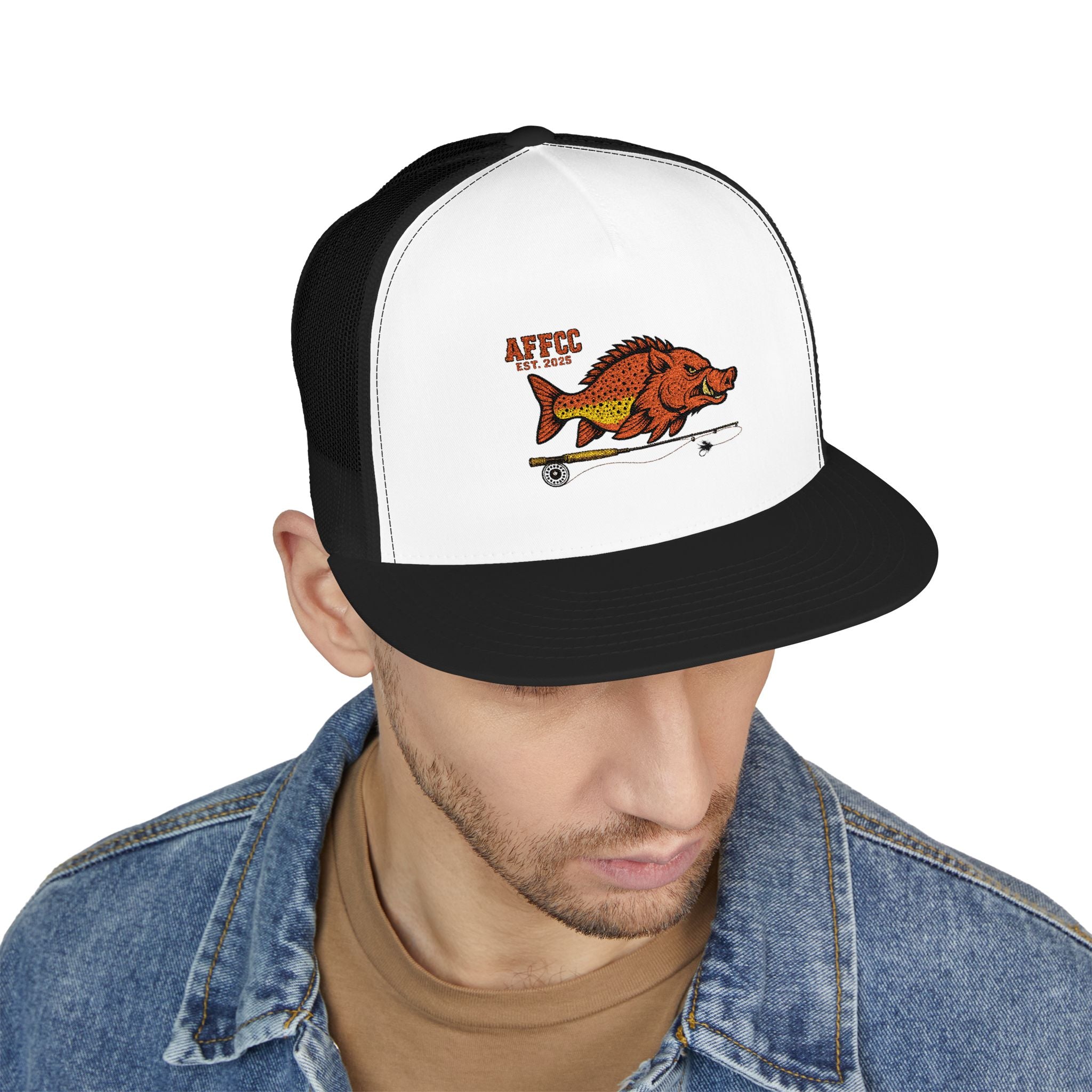 AFFCC Logo Trucker Hat – Arkansas Fly Fishing Clothing Company Trucker Snapback Hat