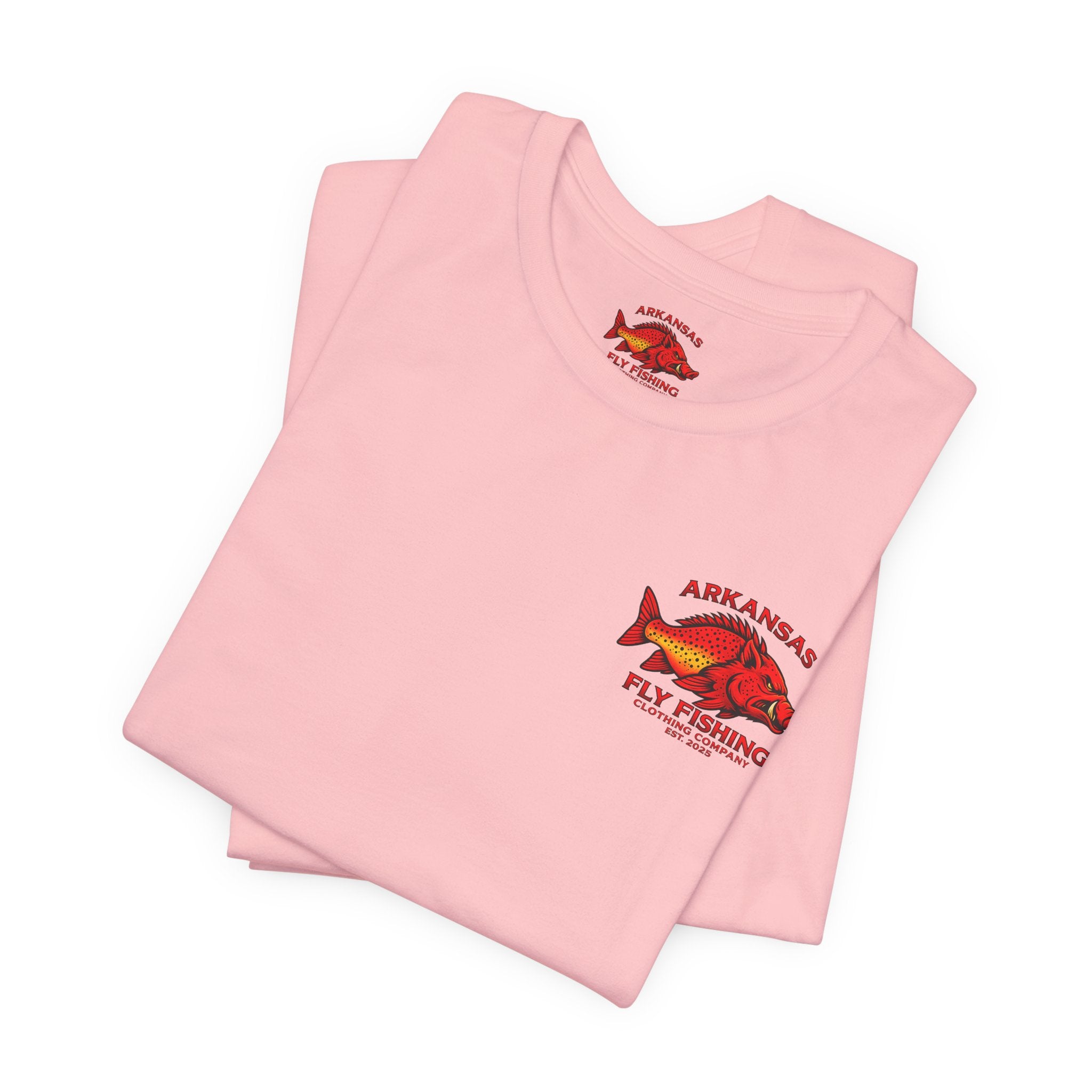 Athletic fit Runs Small Arkansas Fly Fishing Clothing Company Tee — Cutthroat Trout Graphic Short Sleeve Shirt