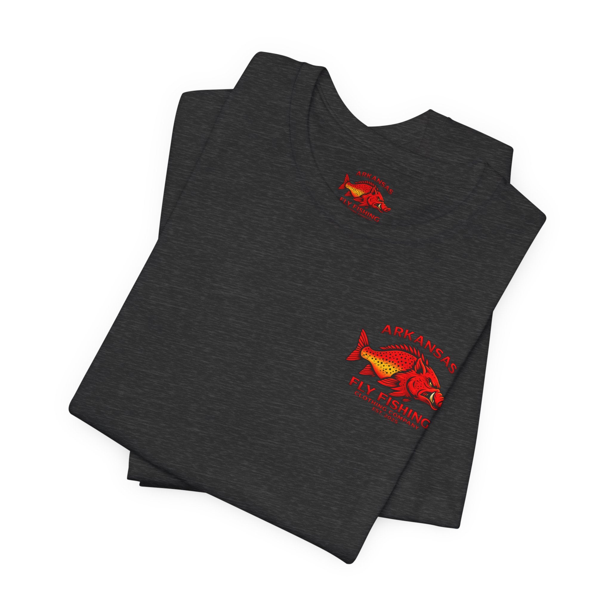 Athletic fit Runs Small Arkansas Fly Fishing Clothing Company Tee — Cutthroat Trout Graphic Short Sleeve Shirt