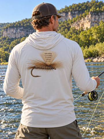 AFFCC Parachute Adams Sun Hoodie — Parachute Adams Dry Fly DTG Graphic Pullover